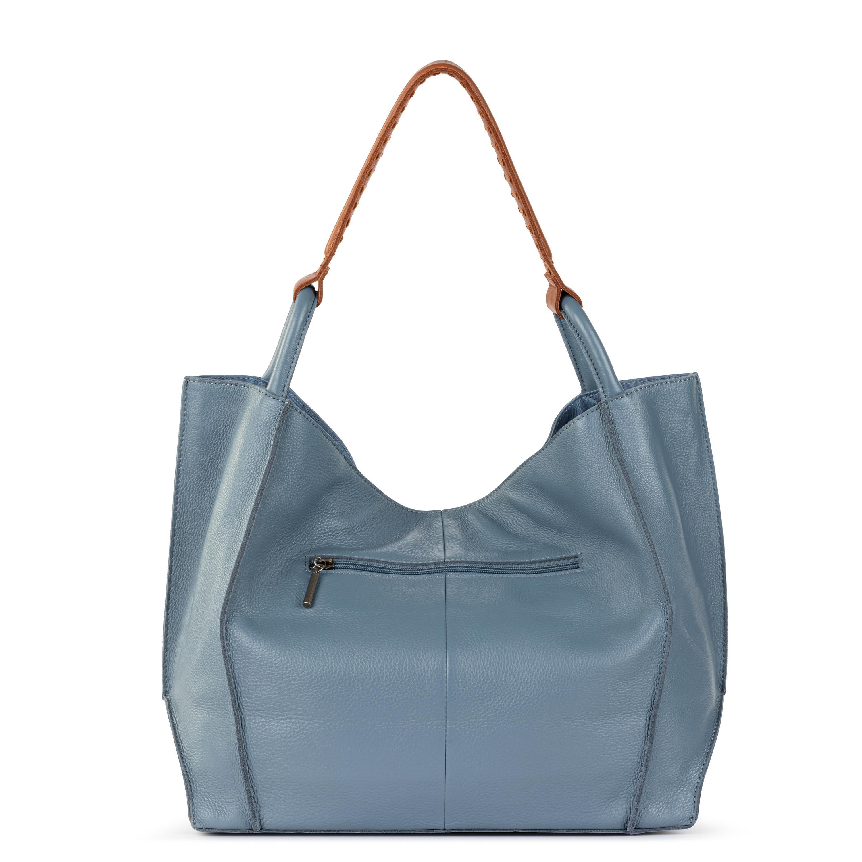 Los Feliz Large Leather Tote Bag - Premium Genuine Leather Maritime Style - Perfect for Beach, Travel, and Everyday Use