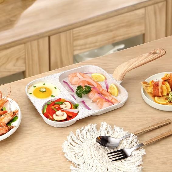Nonstick Skillet - Best Induction Cooktop & Omelette Pan - Non-Toxic Ceramic Coating - Medium Gray Frying Pan for Eggs, Pancakes & Stir Fry - Perfect for Home Cooking & Professional Kitchens
