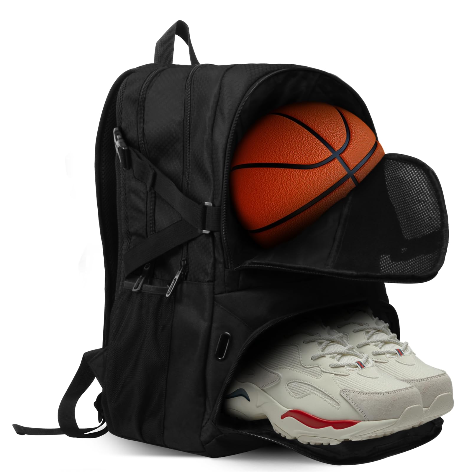 **Waterproof Basketball Backpack with Large Shoe & Ball Compartment – 30L Sports Equipment Bag for Men & Women – Perfect for Gym, Soccer, Volleyball, Travel & Outdoor Activities**