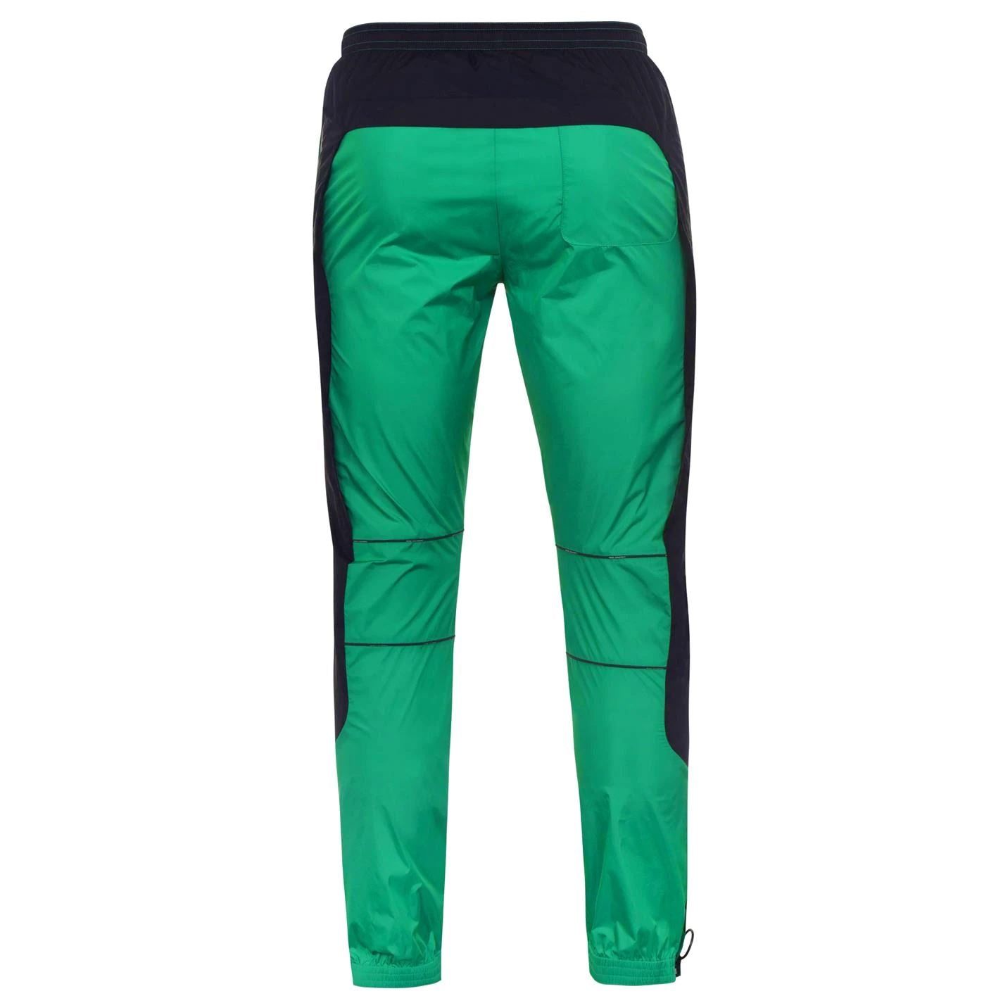 Off-White Green Nylon Track Pants for Men - High-Quality Joggers with Elastic Waistband - Perfect for Gym, Running & Streetwear Fashion