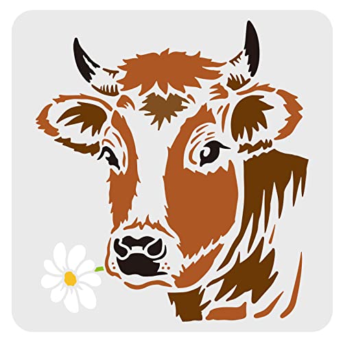 Cow Head With Flower