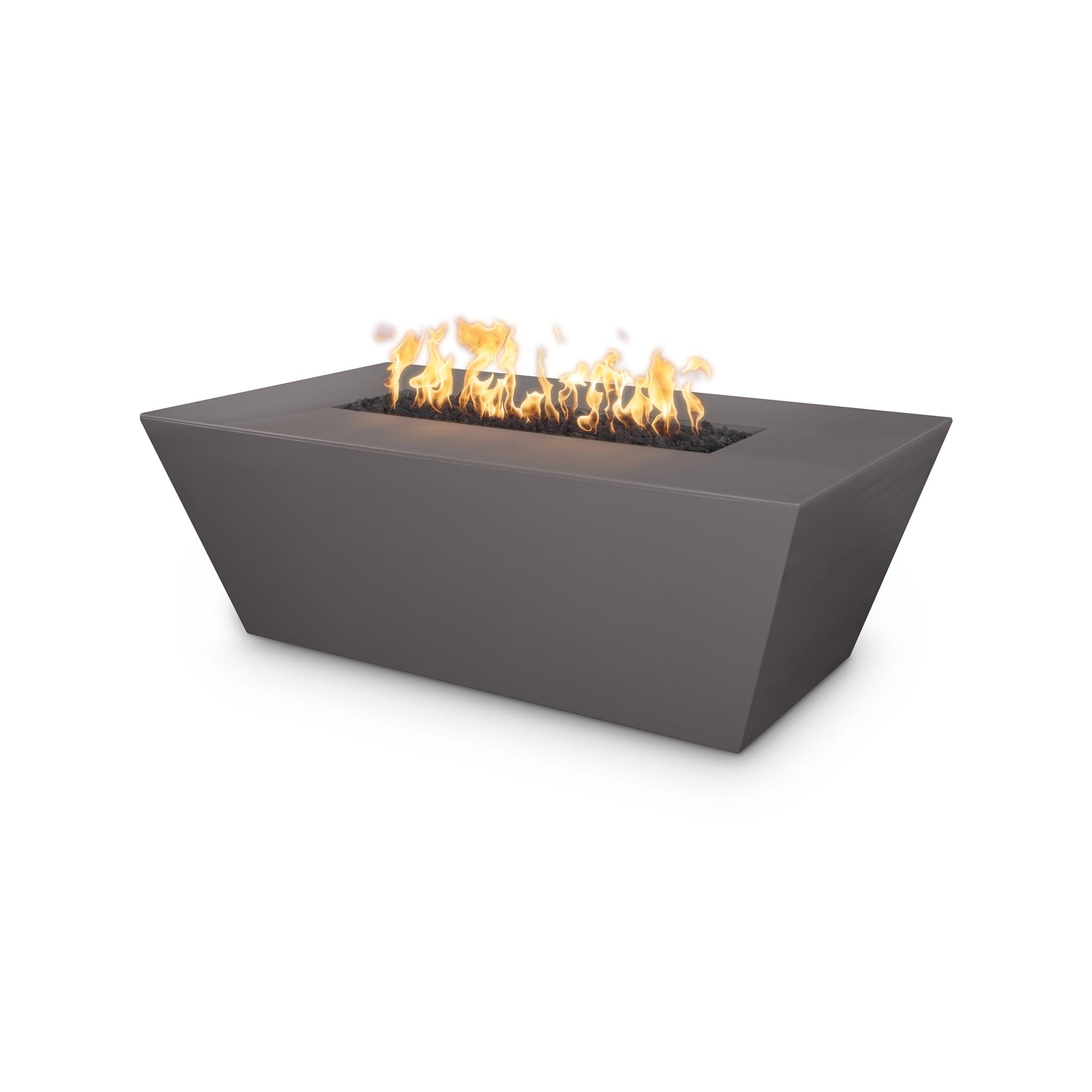 Angelus Concrete Rectangular Outdoor Fire Pit Table - Modern Patio Fireplace for Backyard, Garden & Deck - Perfect for Camping, Parties & Cozy Evenings