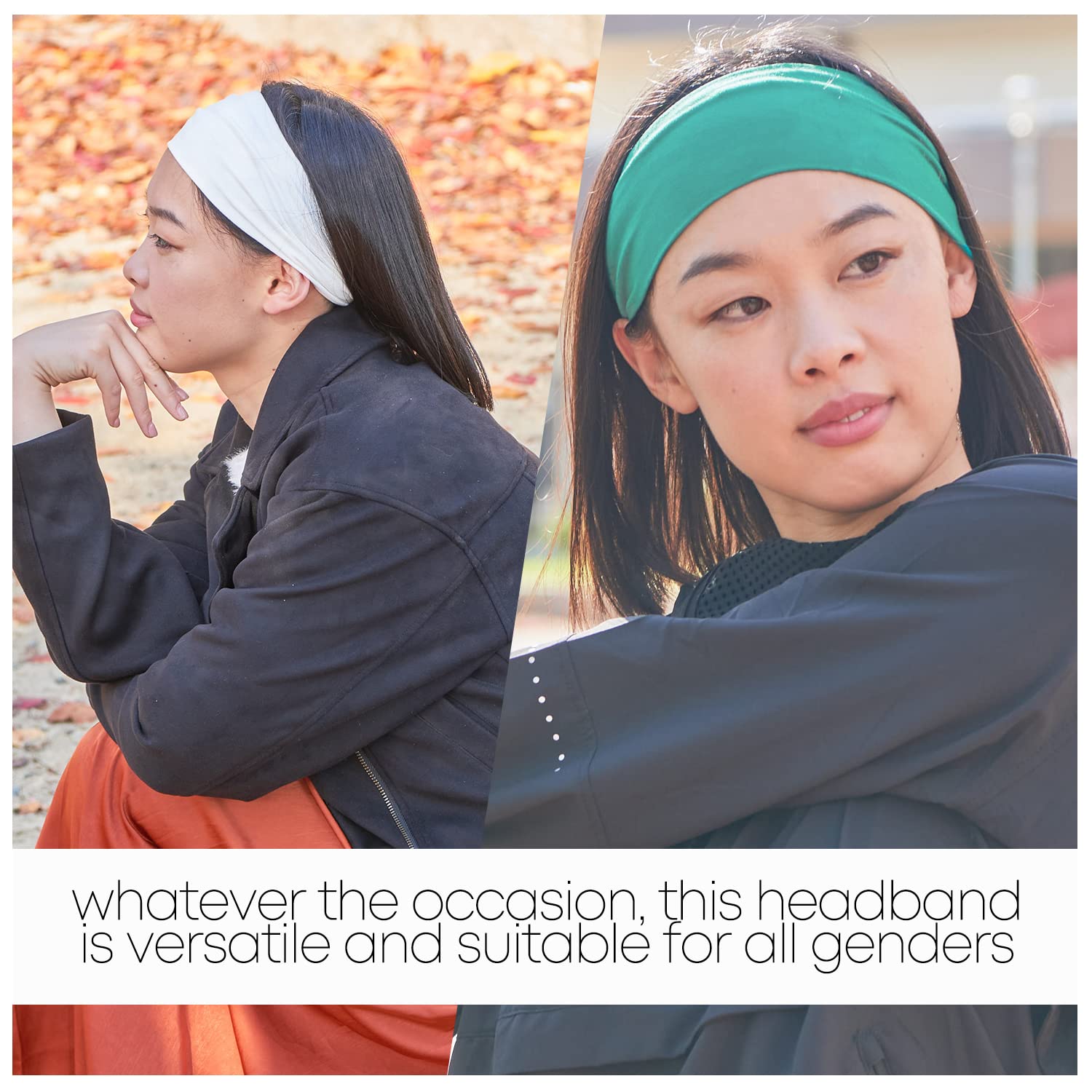 Unisex Multi-Purpose Headband Hair Wrap - Soft & Wide Gym Headband for Women & Men - Perfect for Workouts, Yoga, Running & Everyday Use