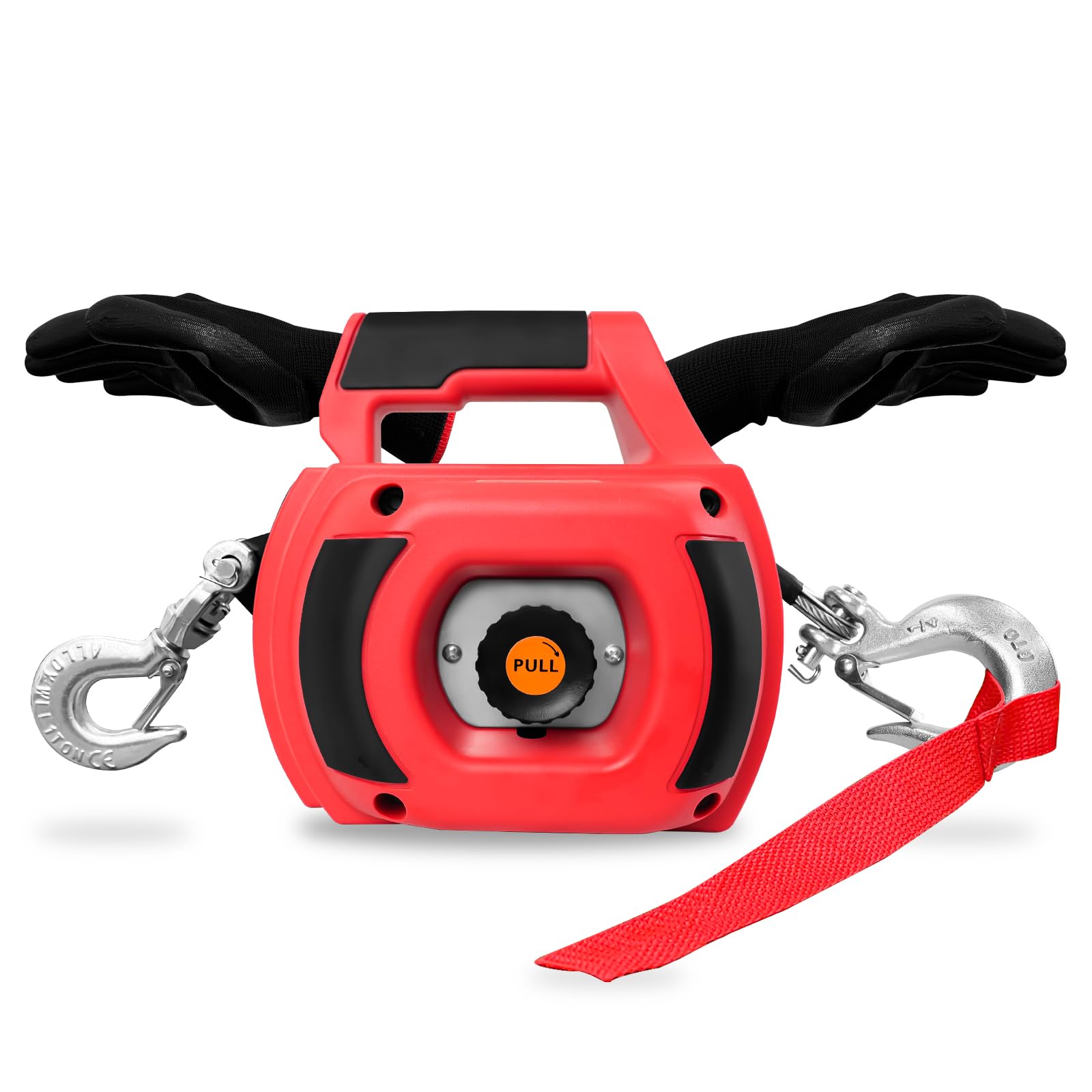 1500 LBS Portable Drill Powered Winch - Handheld Winch with 40ft 3/16