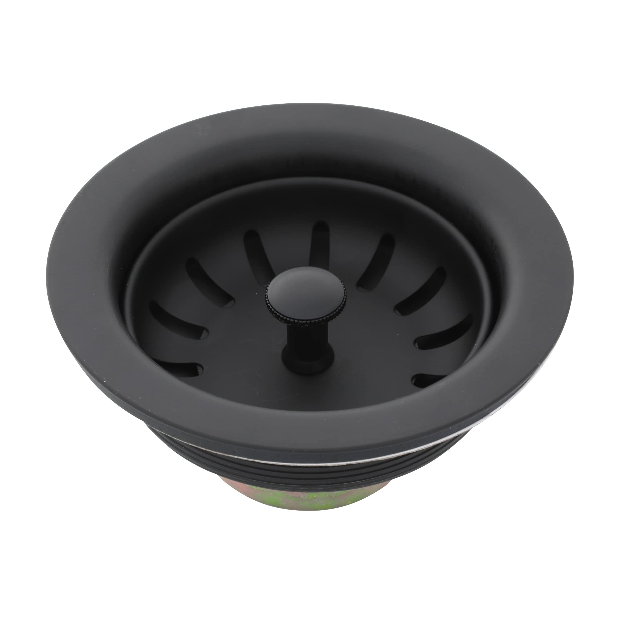Danco 11090 Matte Black Sink Drain Strainer - Universal Fit for Kitchen & Bathroom Sinks | Prevents Clogs & Protects Pipes