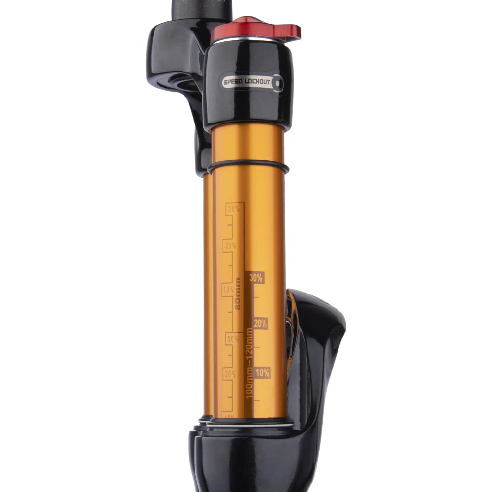 BOLANY 26/27.5/29 Inch MTB Air Suspension Fork - 120mm Travel, Rebound Adjust, 1/8 Straight/Tapered Tube, Manual/Remote Lockout, QR 9mm Front Fork for Mountain Biking & Trail Riding