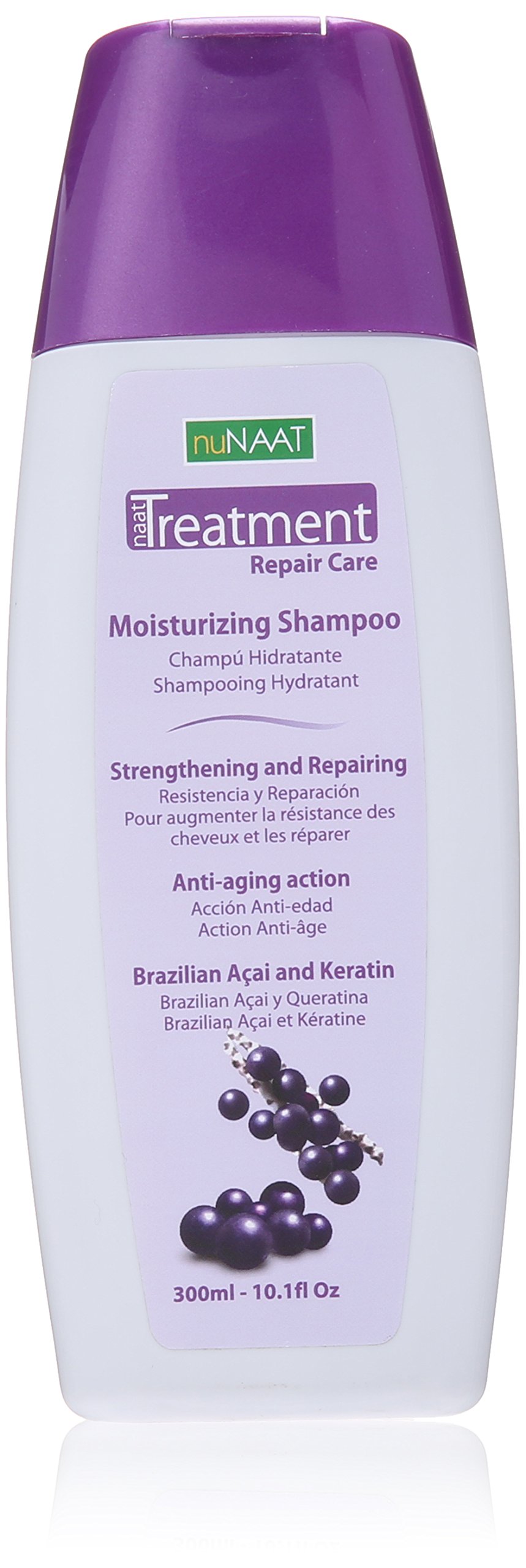 Naat Acai Treatment Shampoo for Damaged Hair - 10.1 oz | Deep Conditioning & Repair | Perfect for Dry, Frizzy & Color-Treated Hair