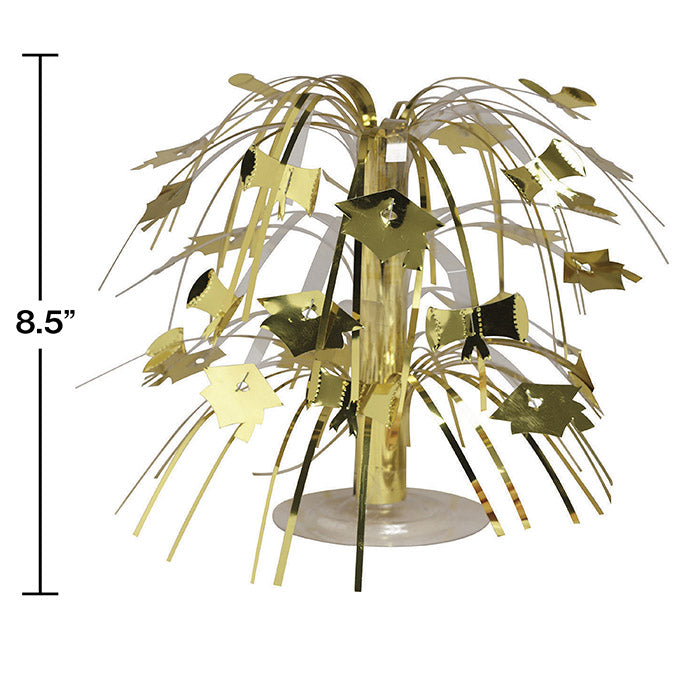 12-Piece Bulk Gold Graduation Centerpieces for Party Decorations - Elegant Table Centerpieces for Graduation Ceremonies, Banquets & Celebrations