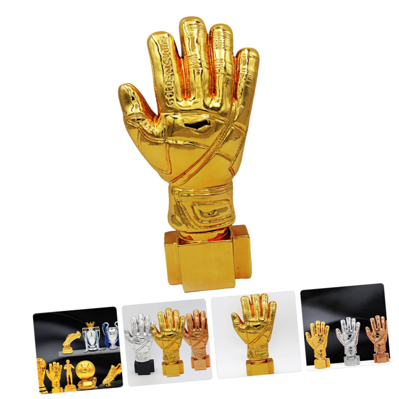 WOONEKY Soccer Trophy Award for Goalkeepers - Premium Soccer Competition Prize for Players & Fans - Perfect for Tournaments, Team Celebrations & Sports Awards Ceremonies