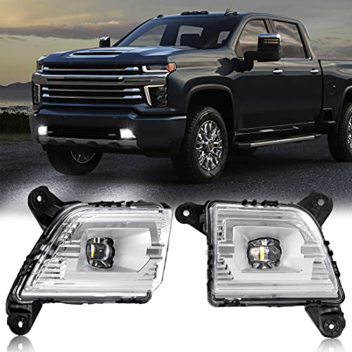 White No DRL For Chevrolet Silverado 1500 19-23