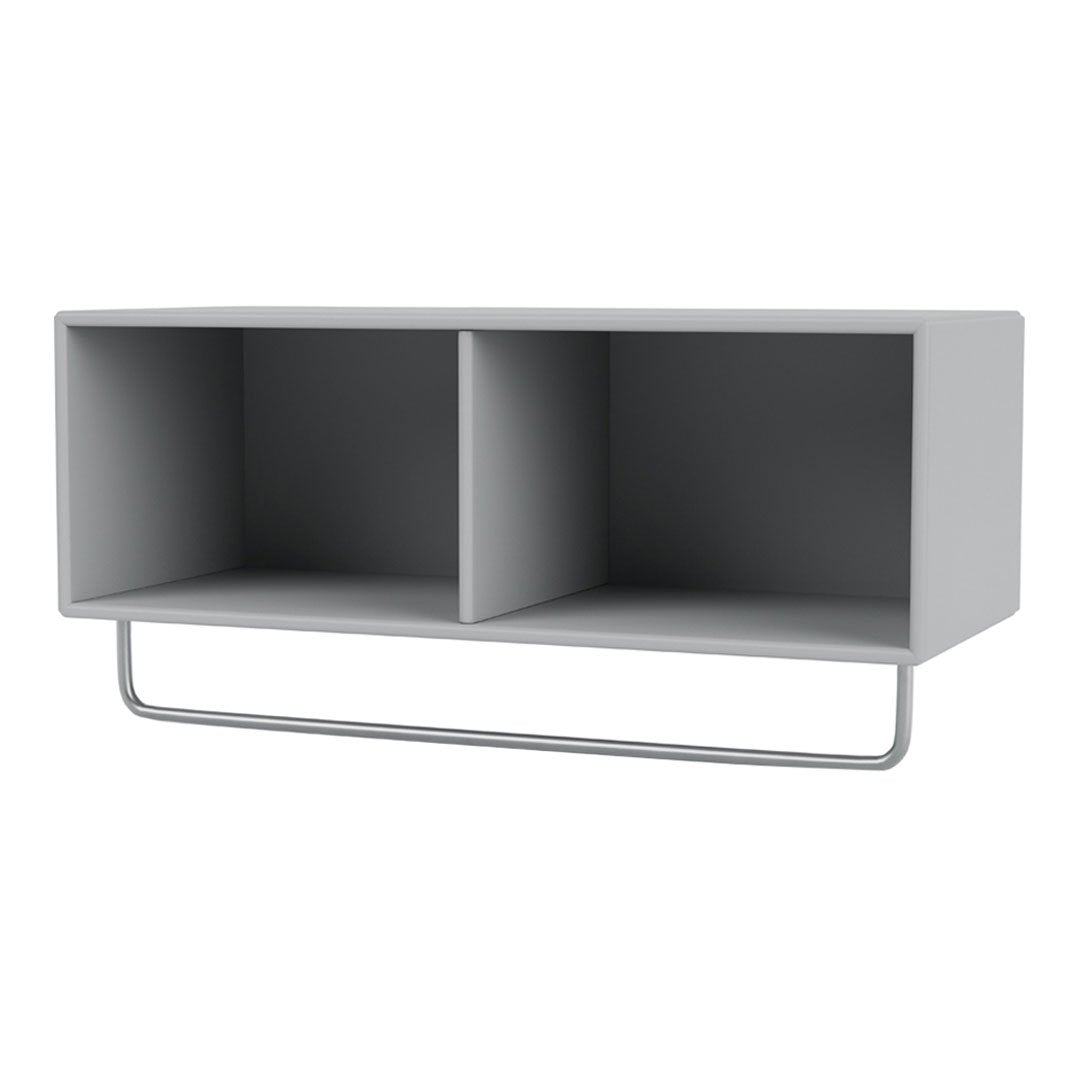 Wall Mounted Coat Shelf with Hanging Clothes Rack - Space Saving Entryway Organizer for Coats, Hats & Accessories - Perfect for Hallway, Mudroom or Bedroom Storage