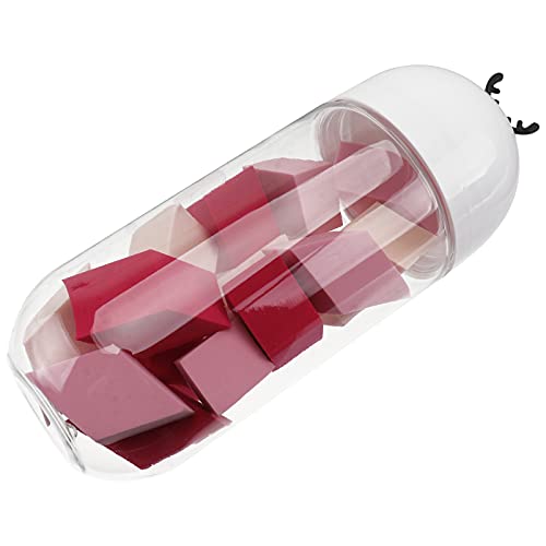 HEALLILY 15-Piece Disposable Makeup Sponges Set - Foundation Blender, Powder Puff & Blush Applicator with Storage Container for Liquid, Cream & Powder Cosmetics - Perfect for Travel, Professional Makeup & Everyday Beauty Routine