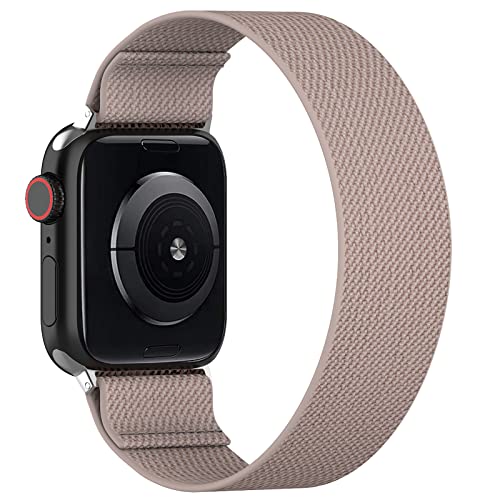 BMBEAR Stretchy Solo Loop Bands for Apple Watch 40mm 38mm 44mm 42mm 41mm 45mm 49mm & Ultra - Braided Elastic Nylon Watch Straps Compatible with iWatch Series 8/7/6/5/4/3/2/1/SE - Perfect for Workouts, Running & Everyday Wear (Men & Women)