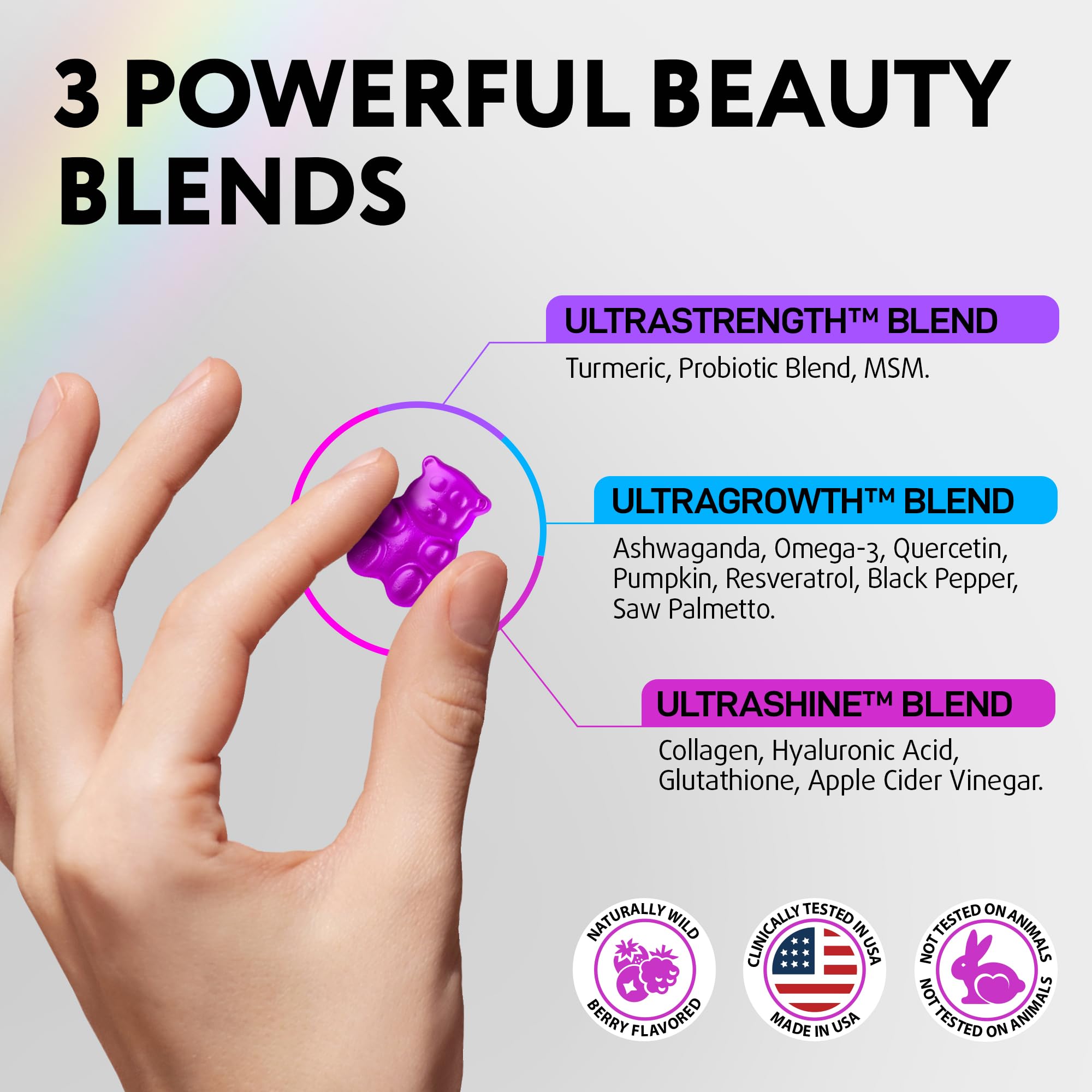 Biotin Gummies for Hair Growth with Collagen & Keratin - Hair Skin & Nails Vitamins Supplement for Women - 60 Count Gummy Vitamins for Stronger Hair, Healthy Skin & Nails - Perfect for Daily Beauty Routine & Wellness Support