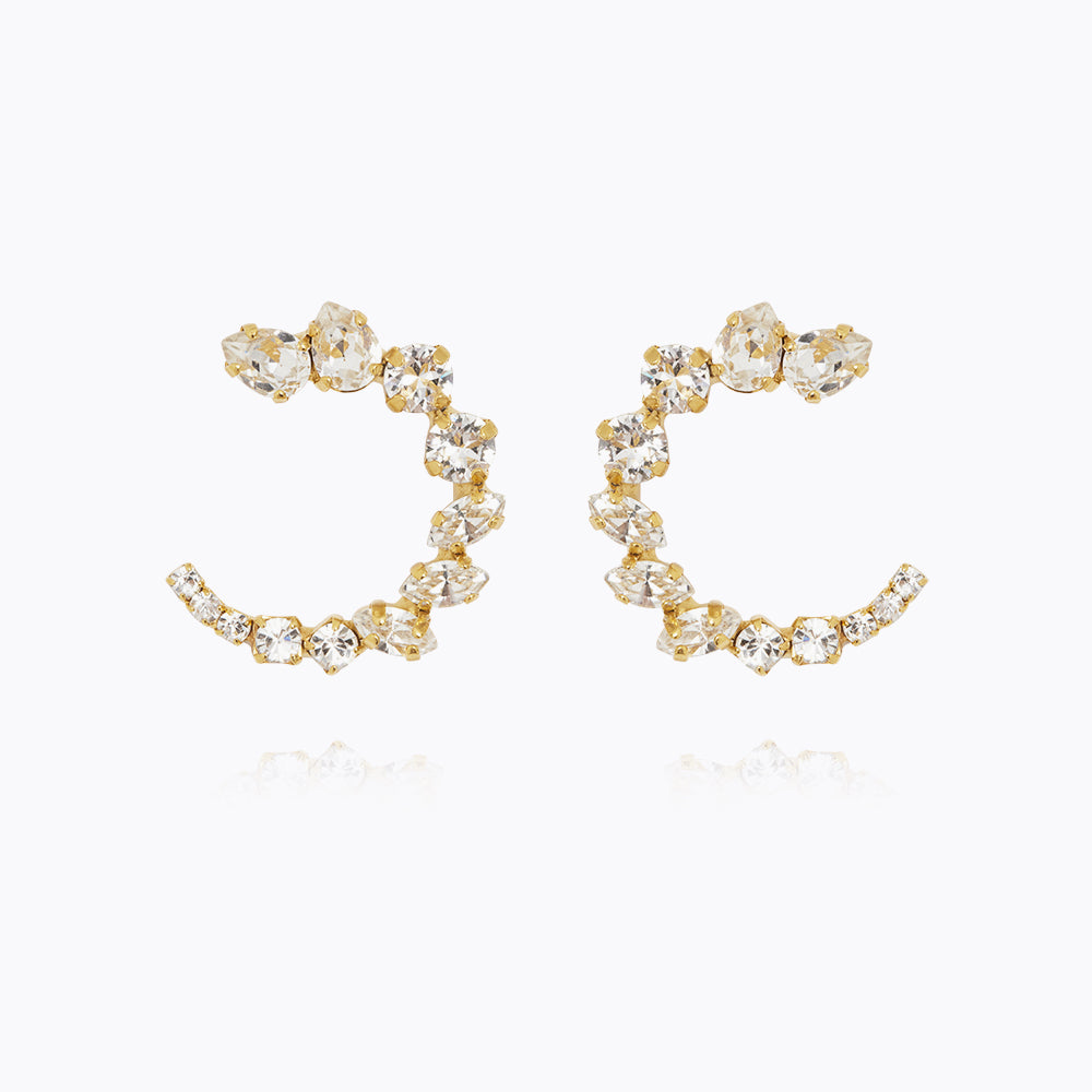 Mini Crystal Stud Earrings for Women - Elegant Angie Design, Hypoallergenic & Comfortable - Perfect for Daily Wear, Parties & Special Occasions