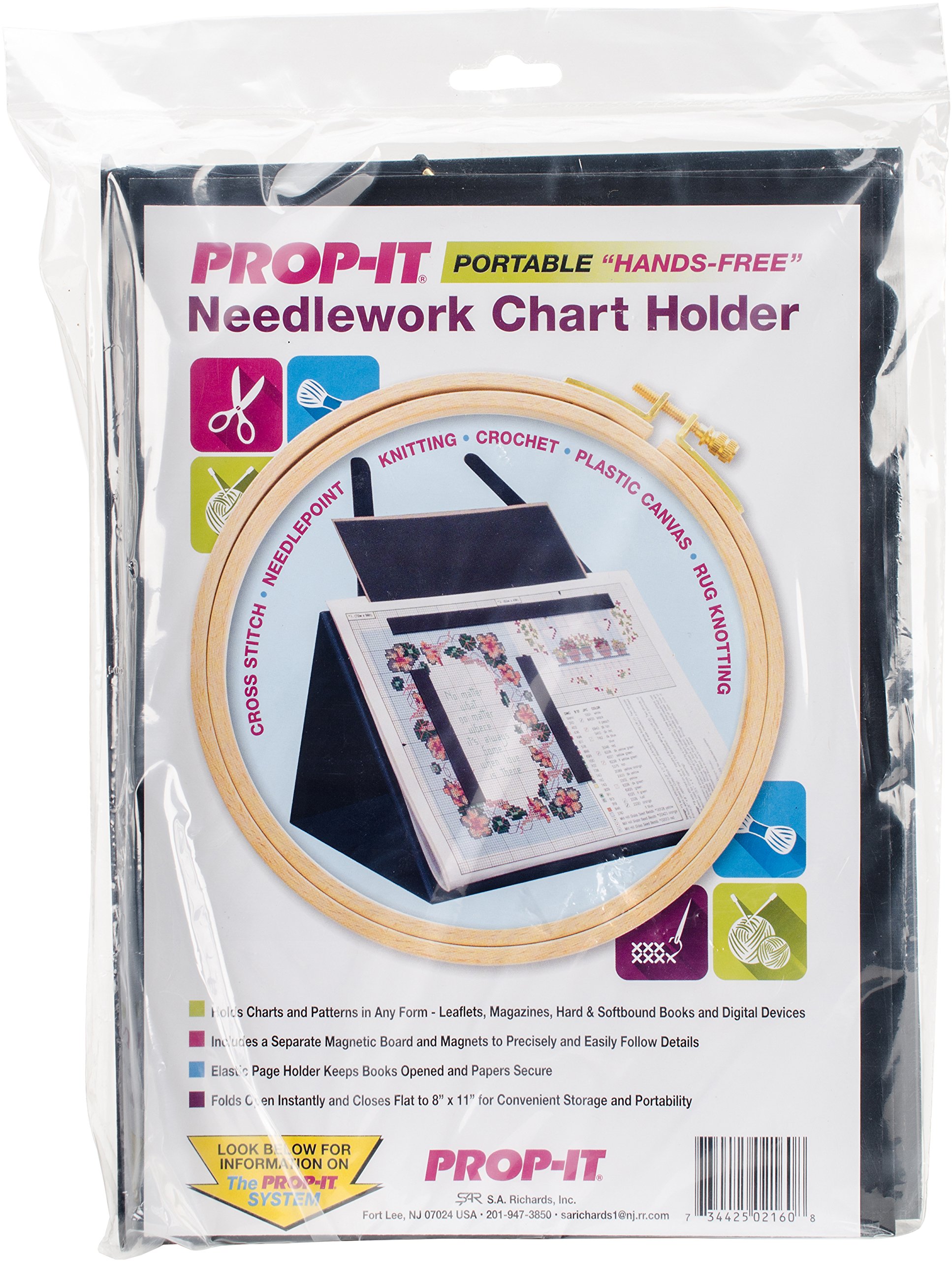 Portable Crochet & Knitting Pattern Holder - Hands-Free Craft Stand for Knitters & Crocheters | Perfect for Travel, Home & Yarn Projects