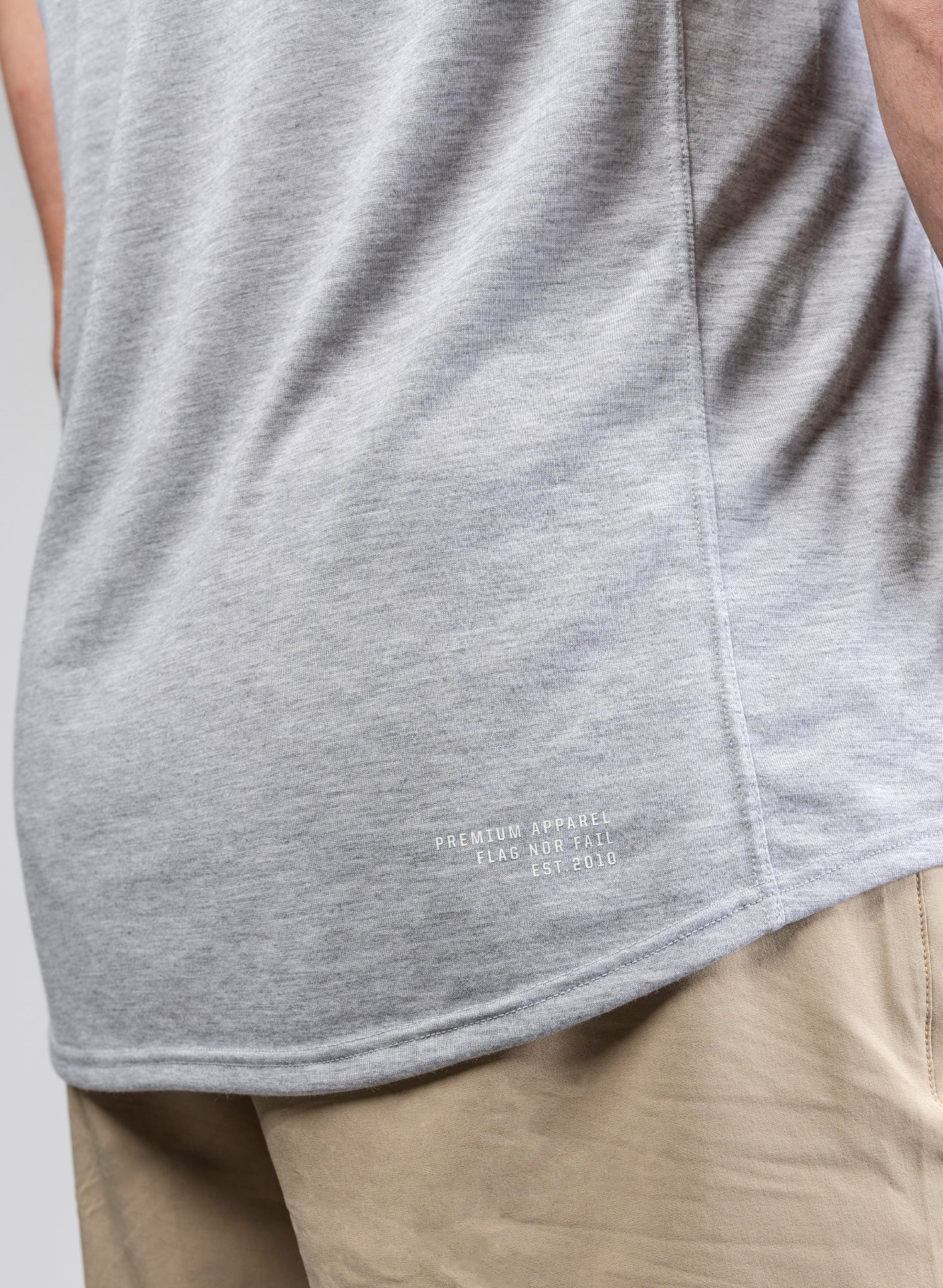 Premium Monogram Tank Top for Women - Soft Grey Cotton Casual Tee - Perfect for Gym, Yoga & Everyday Wear