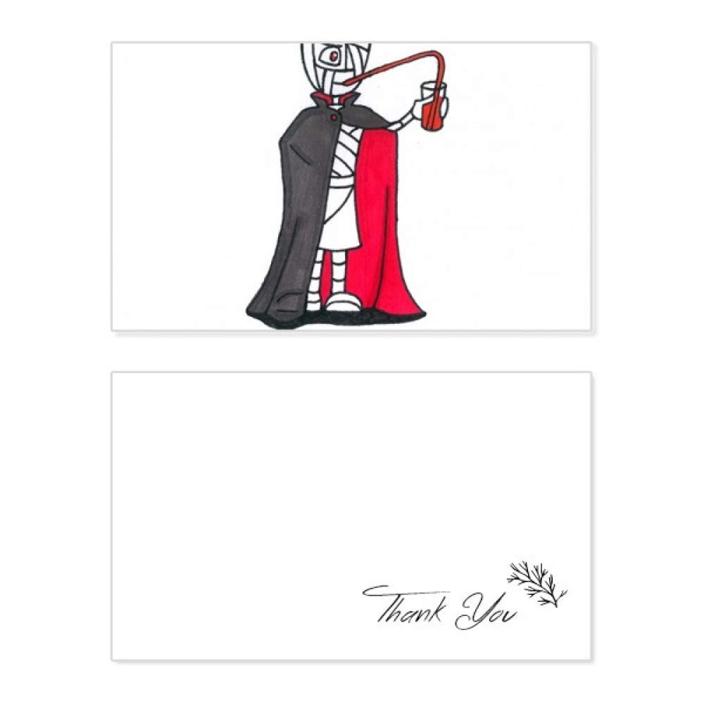 Egyptian Mummy Halloween Vampire Horus Thank You Card - Birthday, Wedding, Appreciation Greeting Cards for Halloween Parties, Ancient Egypt Theme Events & Spooky Celebrations