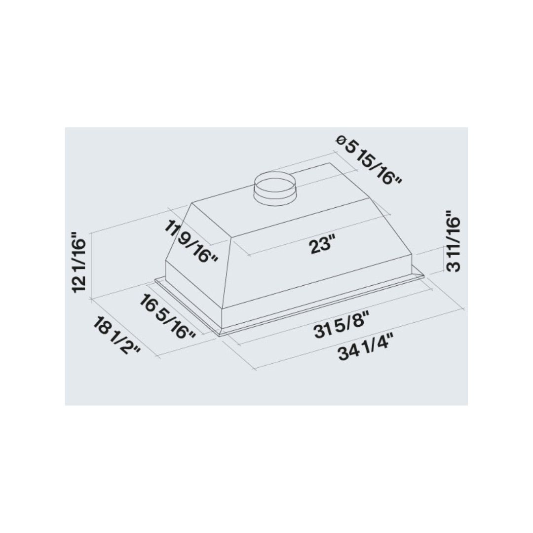 Falmec Massimo Stainless Steel Range Hood Insert - 30