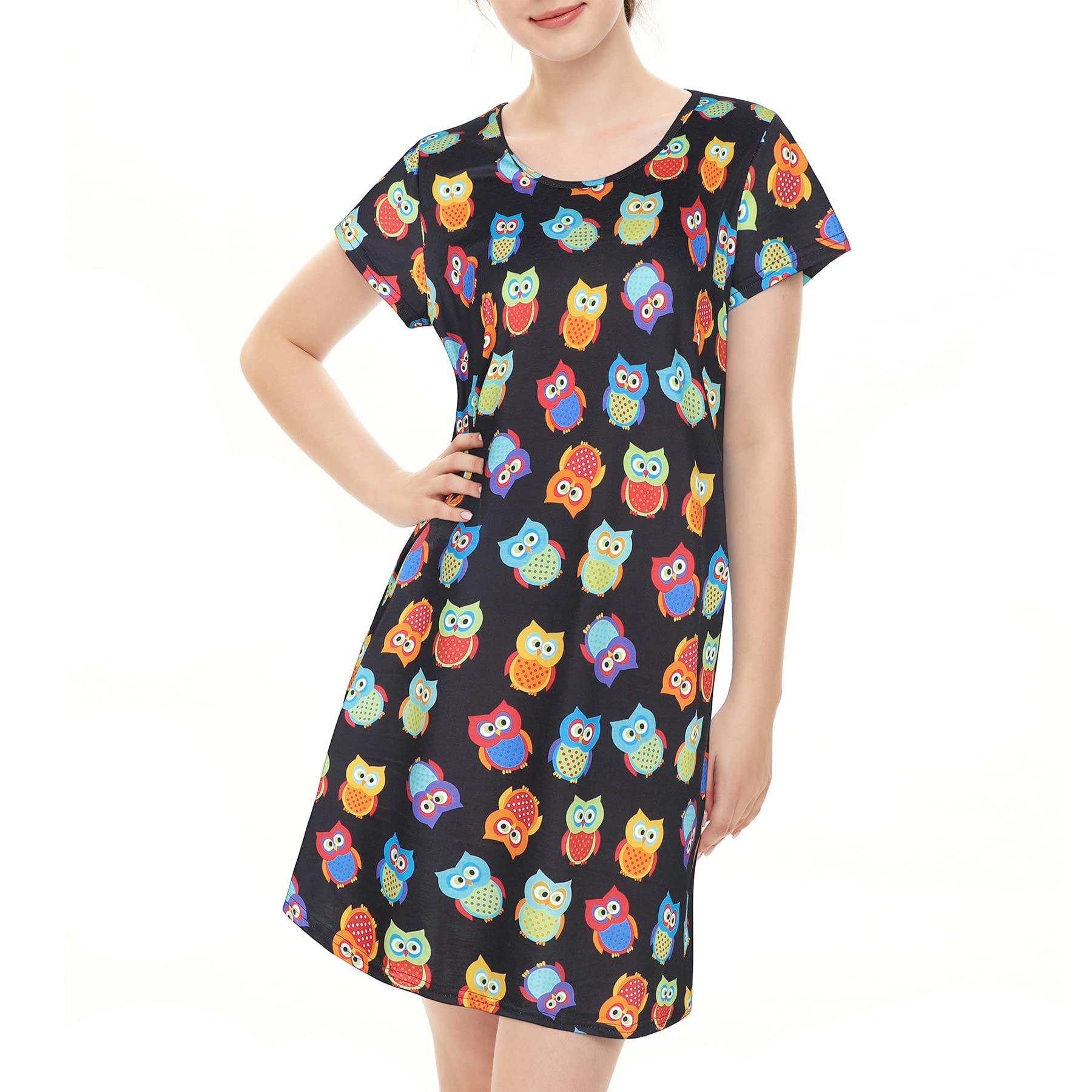 Comfortable Cotton Nightgowns for Women - Soft Sleepshirts & Long Night Gowns for Adults - Perfect for Relaxing at Home, Lounging or Sleeping