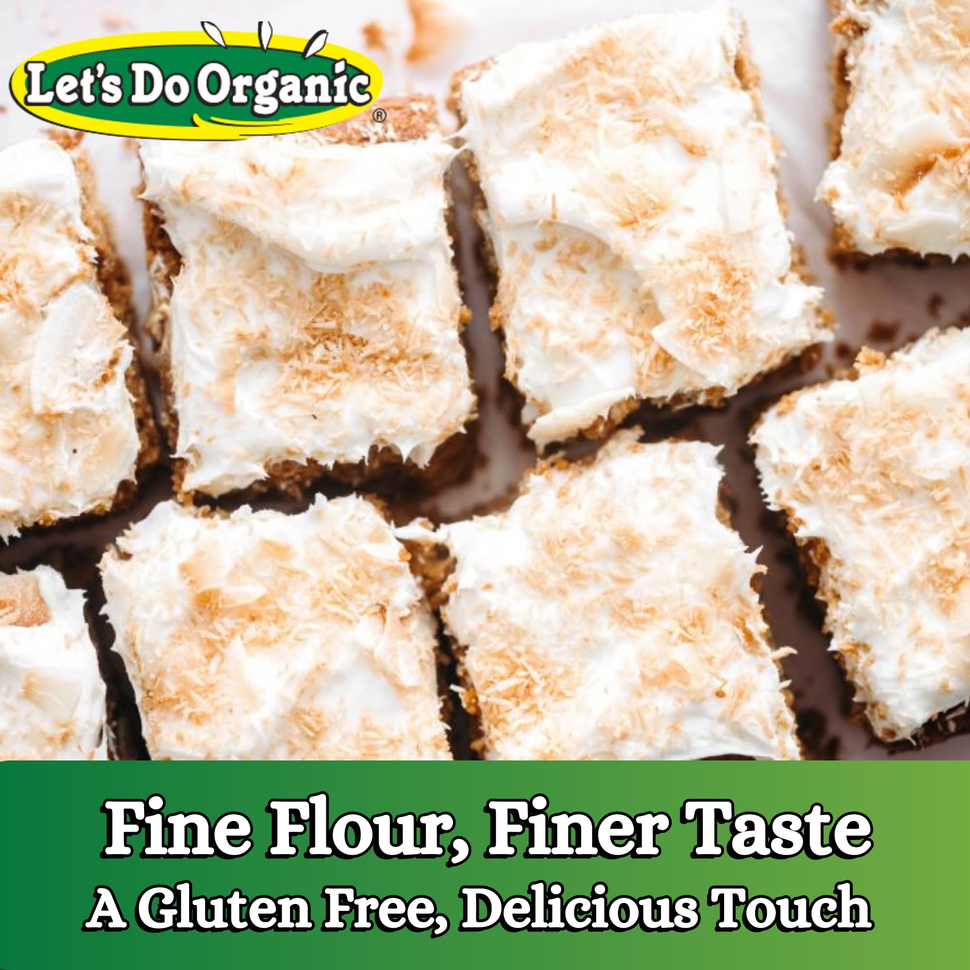 Organic Coconut Flour for Baking - Gluten Free, Non-GMO, USDA Certified - High Fiber & Protein Wheat Flour Alternative - 16oz (Pack of 6) - Perfect for Keto, Paleo & Vegan Recipes, Pancakes & Bread Baking