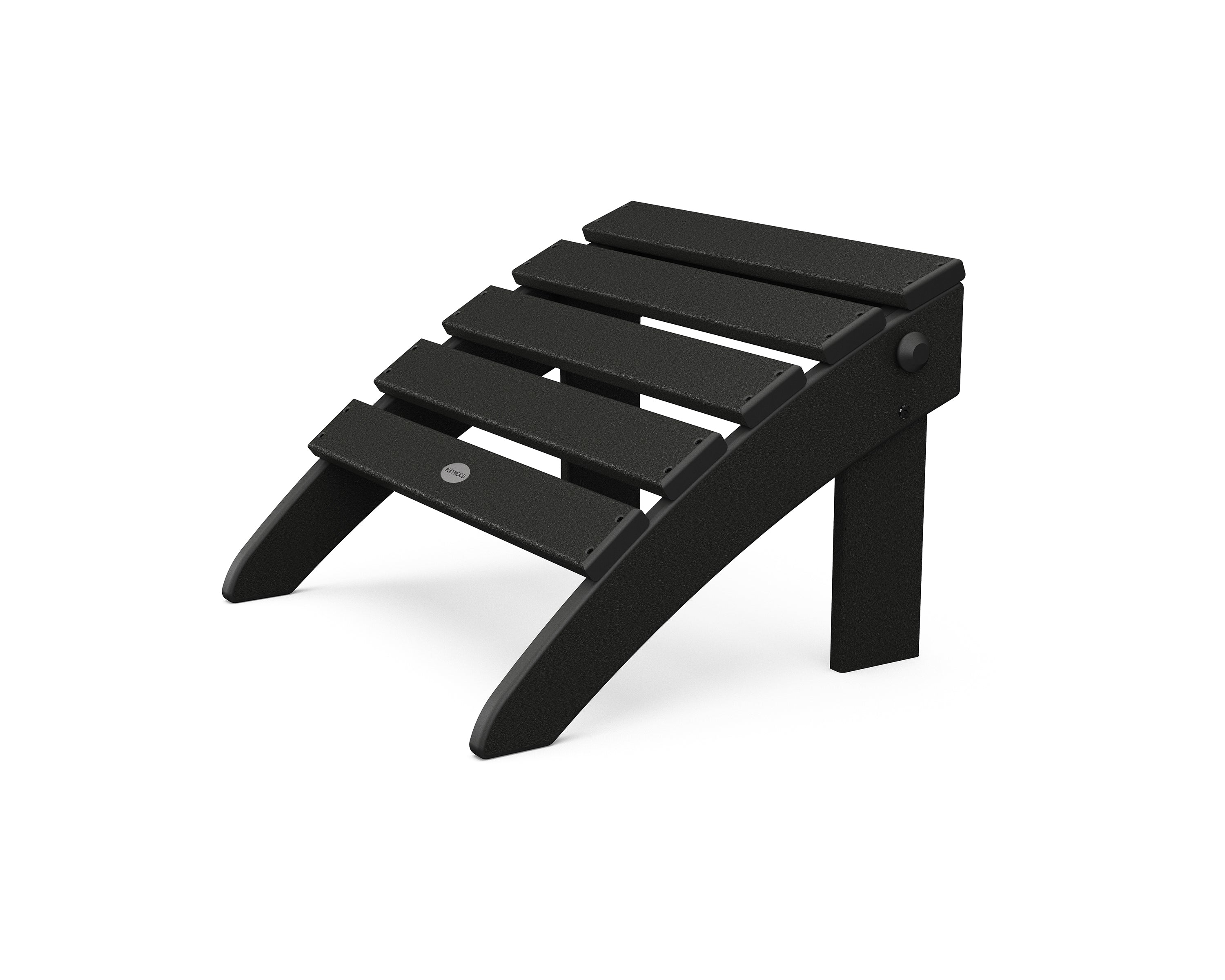POLYWOOD Classic Adirondack Folding Ottoman - Weather-Resistant Outdoor Furniture for Patio, Garden & Poolside Use