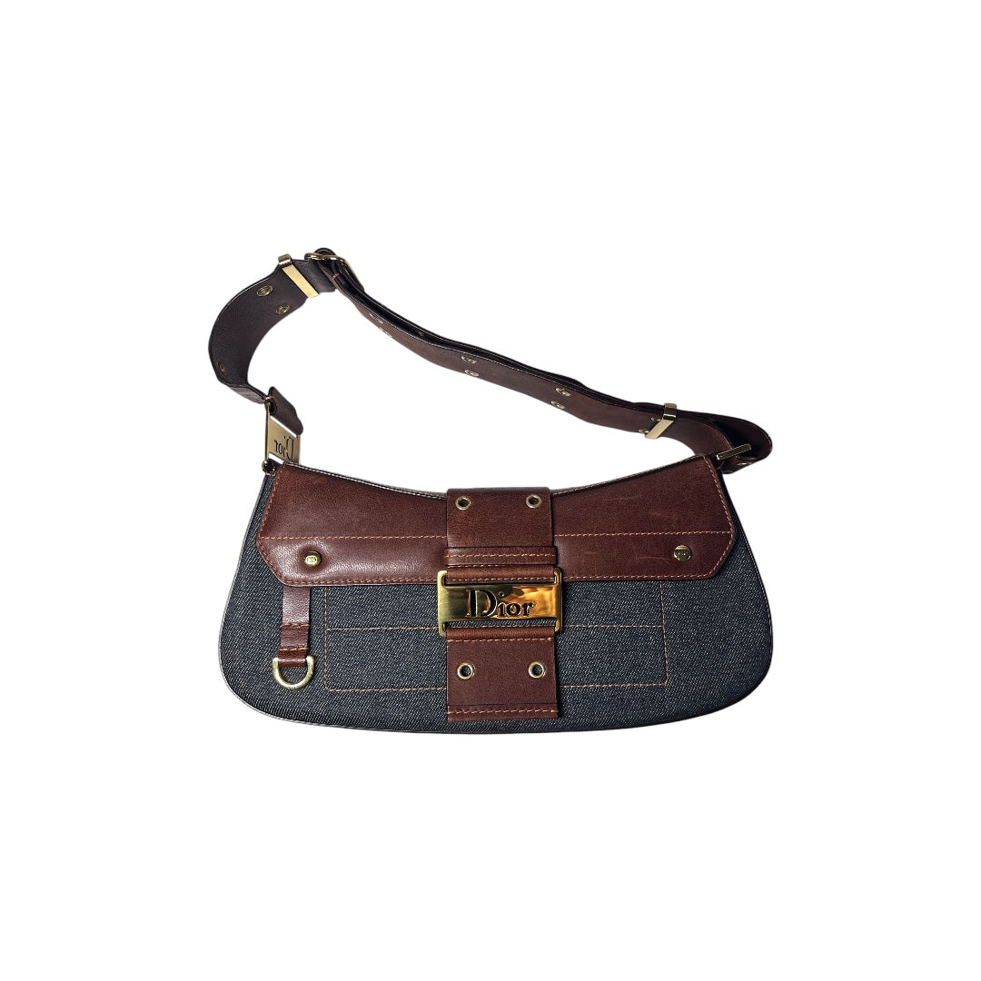 Dior Denim Punk Shoulder Bag - Stylish Crossbody Purse for Women, Fashionable Designer Handbag for Daily Use, Parties & Travel