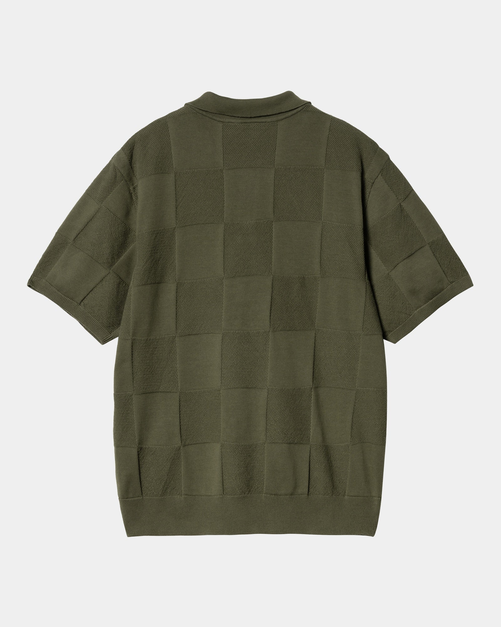 Checker Polo Shirt for Men | Dollar Green Color | Perfect for Casual Wear, Office & Outdoor Activities