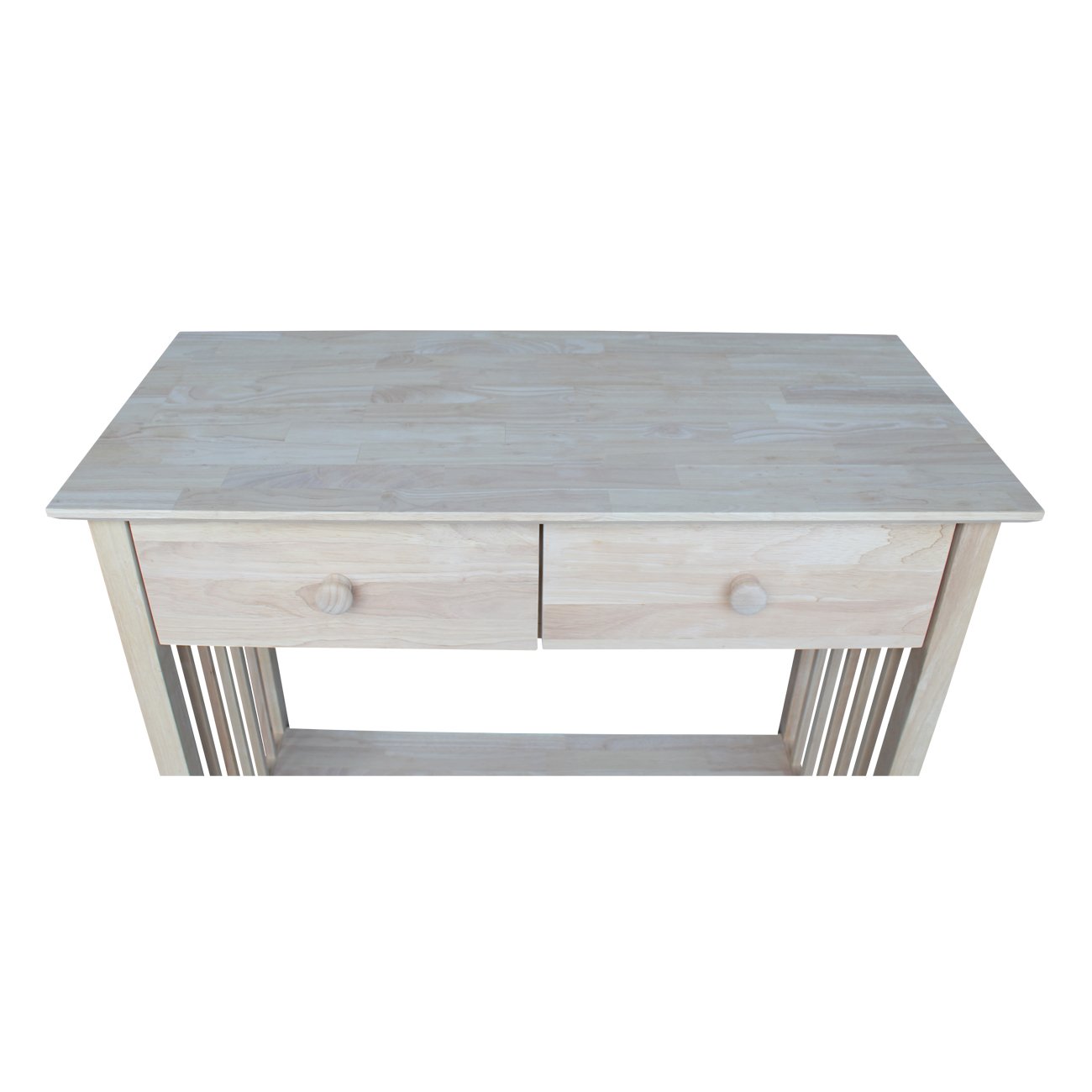 Unfinished Mission Style Server and Console Table by International Concepts - Perfect for Entryway, Dining Room, or Home Office Decor