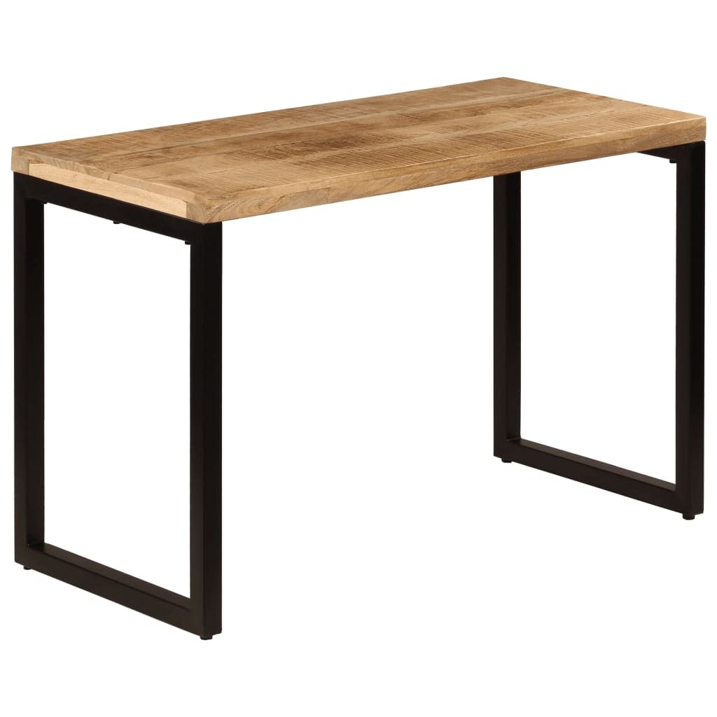 Solid Mango Wood & Steel Outdoor Patio Dining Table 45.3