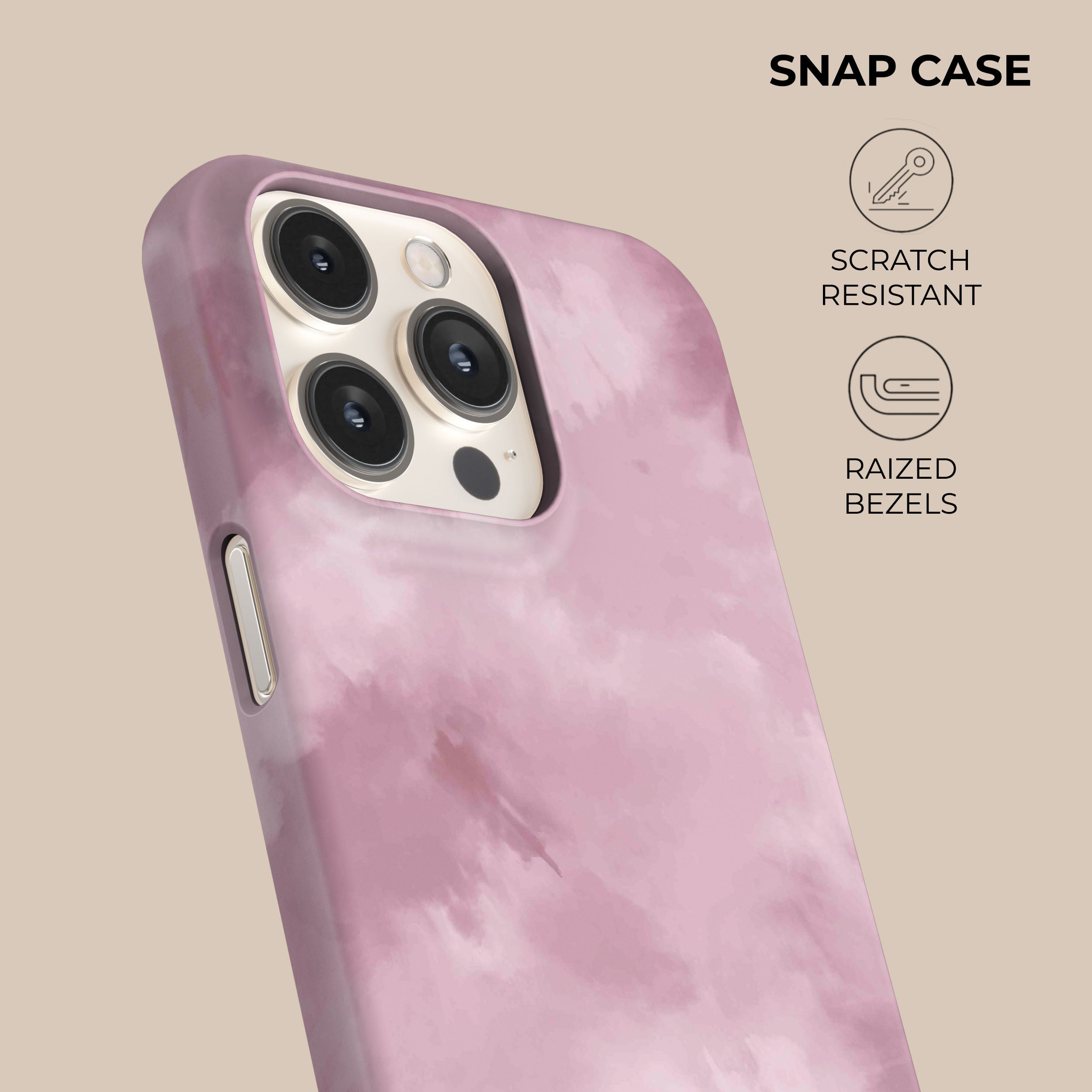 Trendy Pink Tie Dye Phone Case for iPhone 15/14/13/12/11 Pro Max - Cute Marble Pattern Protective Cover with Shock Absorption - Perfect for Daily Use, Travel & Outdoor Activities