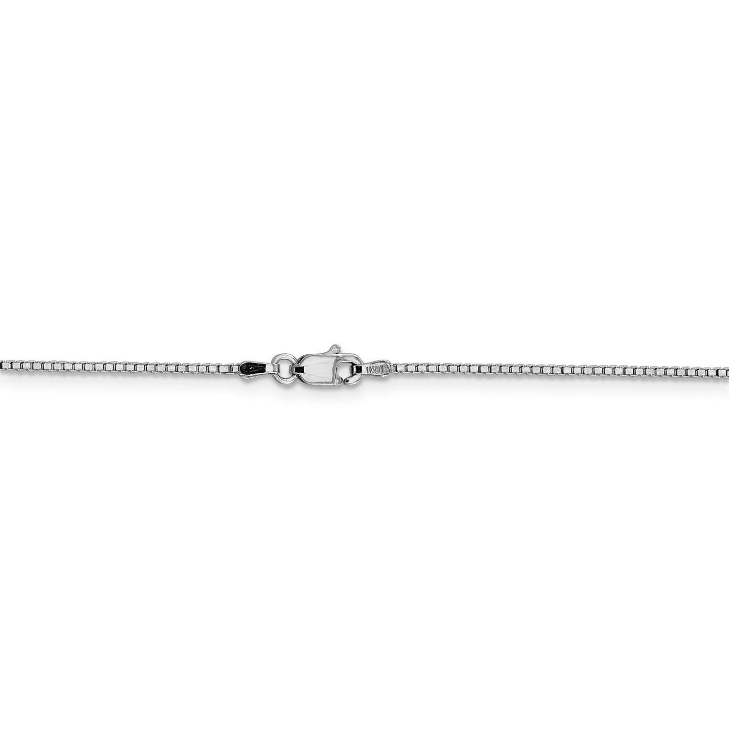 14K White Gold Classic Box Chain Necklace, Bracelet or Anklet - Elegant Jewelry for Women, Gift for Her, Wedding, Anniversary & Everyday Wear