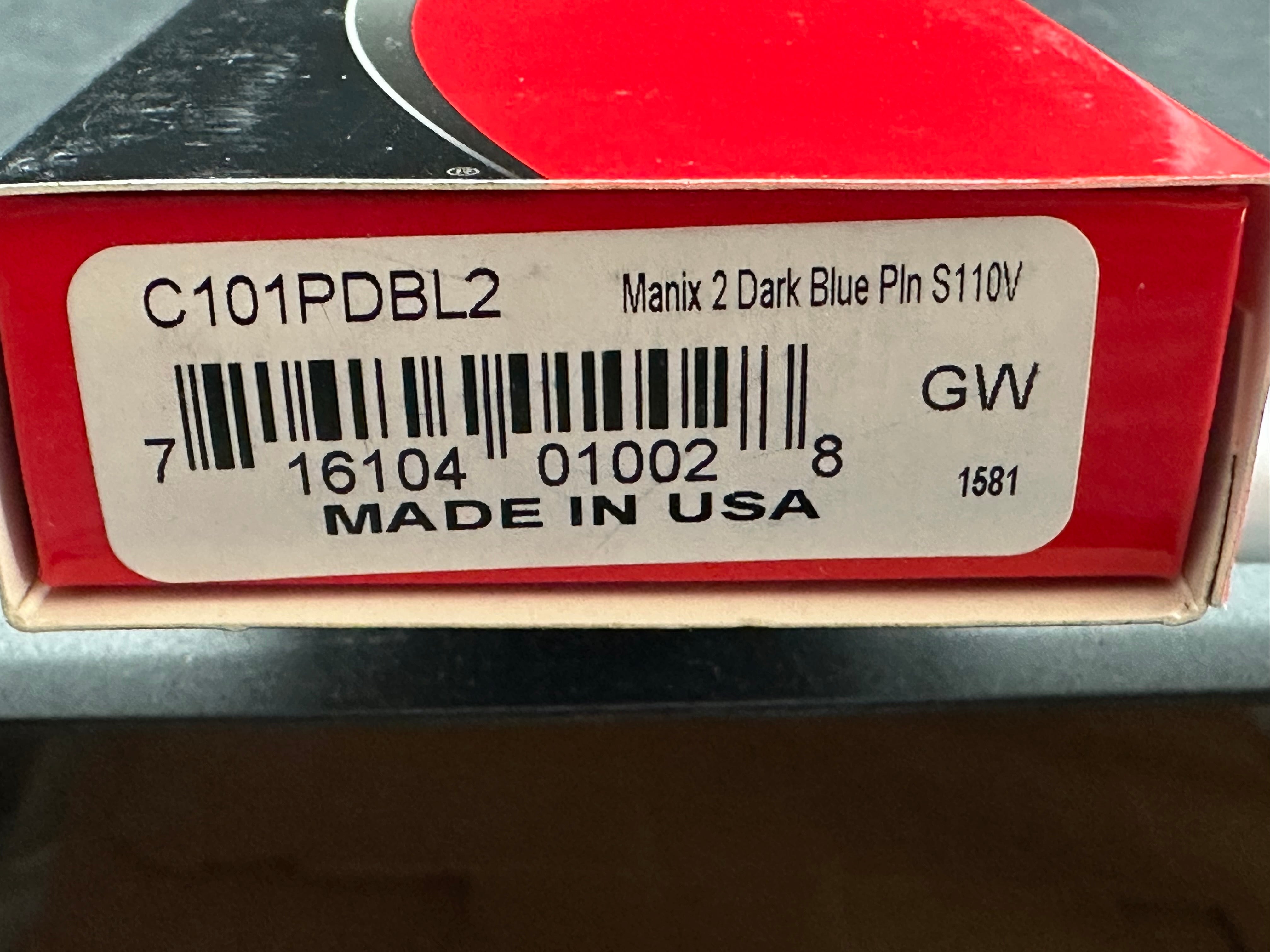 Spyderco Manix 2 Lightweight Folding Knife - 3.37
