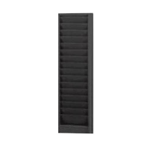 VICS Swipe Card Badge Holder Rack - 15 Pocket Black Liberty Model 190-15-WM | ID Card Organizer for Office, Security, Events & Conventions