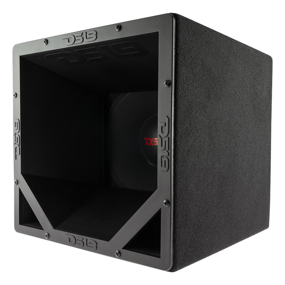 DS18 Audio PRO Cube 10-in Stackable 12x12x12 Speaker Box with Diffuser & PRO-EXL108 Subwoofer - High Performance Sound System for Car Audio, Home Theater, and Live Events - PROCUBE10