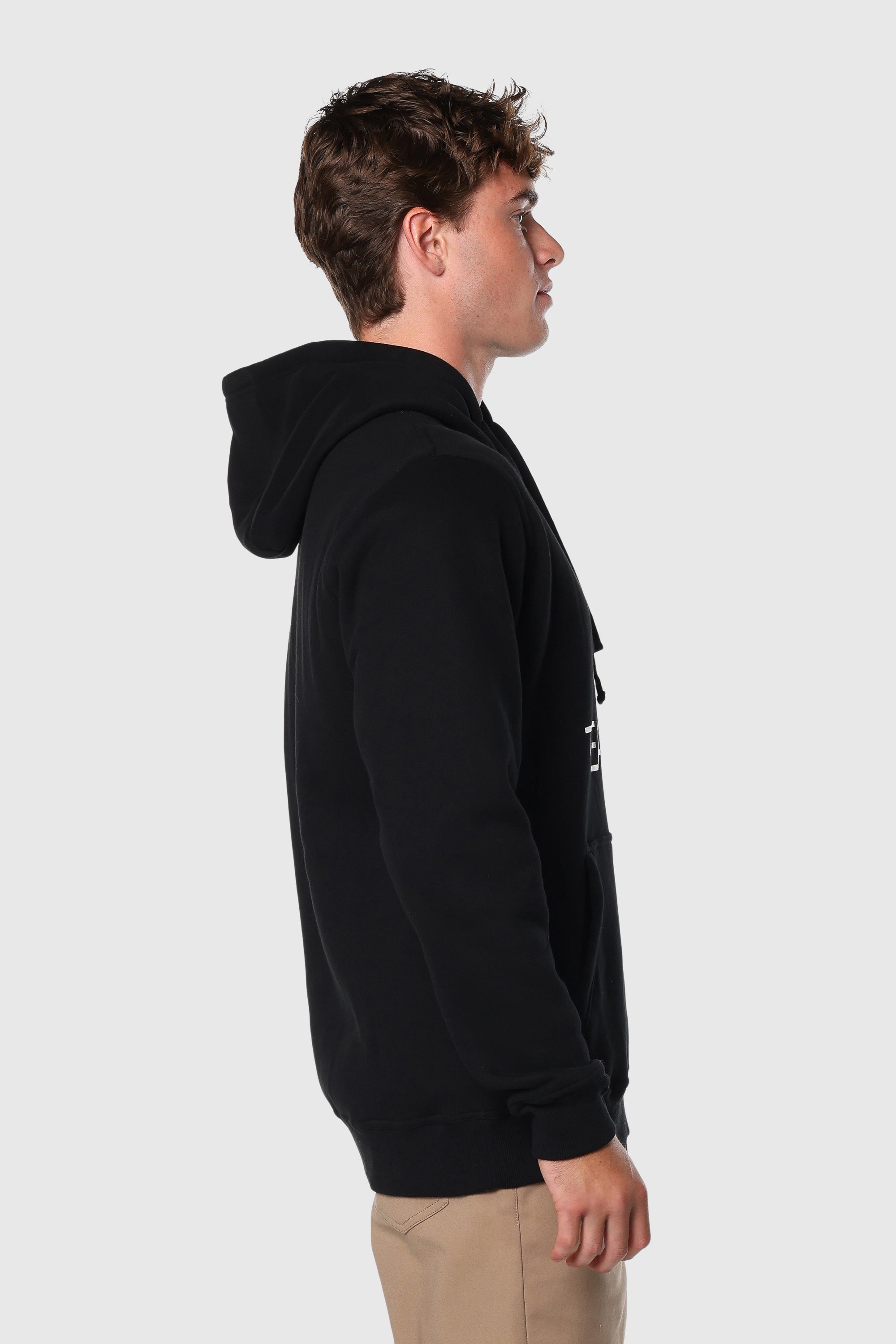 Classic Black Hoodie for Men & Women - Soft Cotton Pullover Sweatshirt - Casual Streetwear for Everyday Comfort & Style