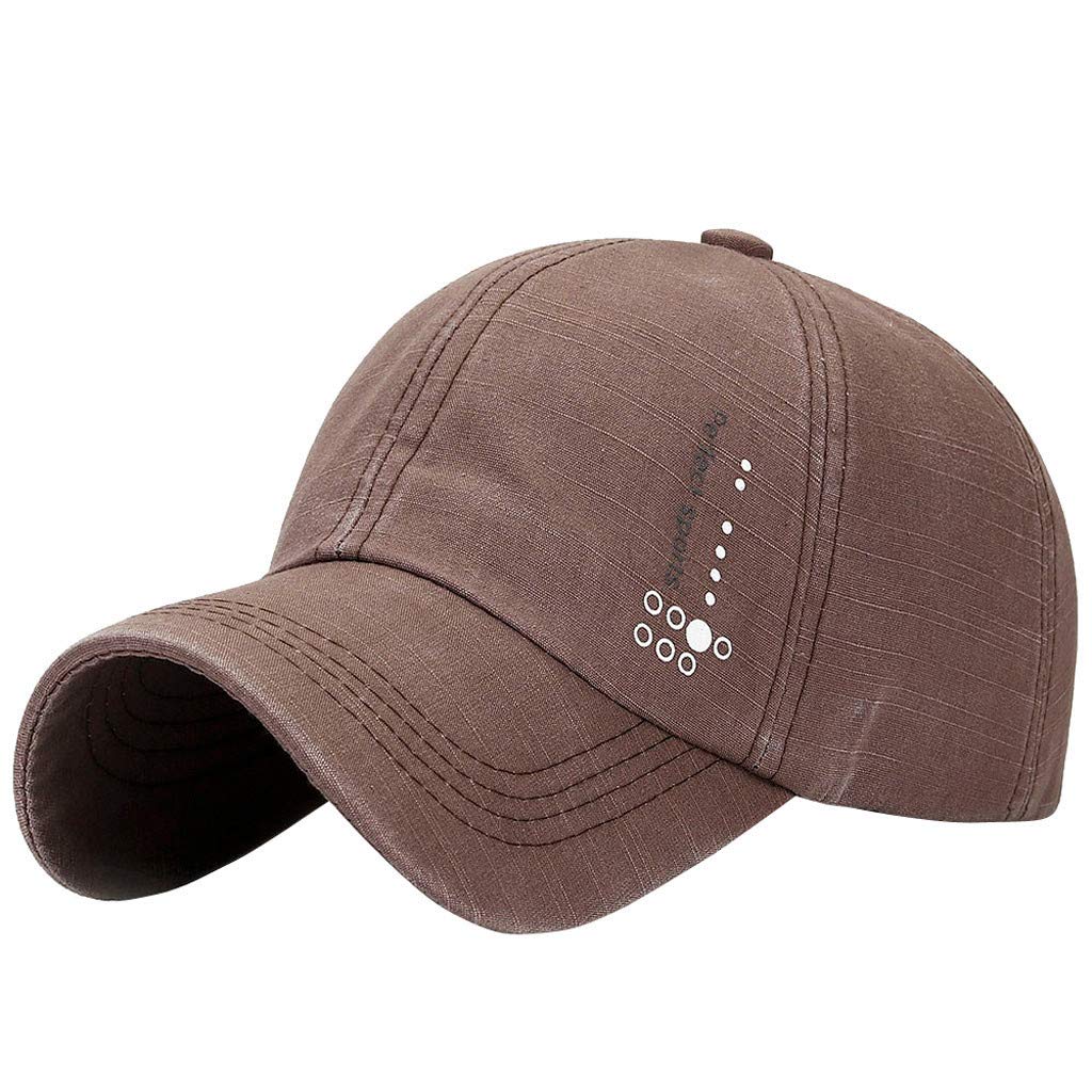Men's Plain Washed Cotton Baseball Cap - Adjustable Casual Sport Hat for Hip-Hop Style | Perfect for Outdoor Activities, Sports, and Streetwear Fashion