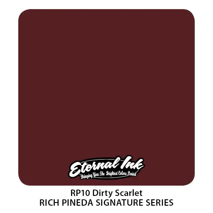 Dirty Scarlet Eternal Ink - 1 oz Tattoo Ink for Professional Artists | Long-Lasting & Vibrant Color | Ideal for Tattoo Studios & Body Art