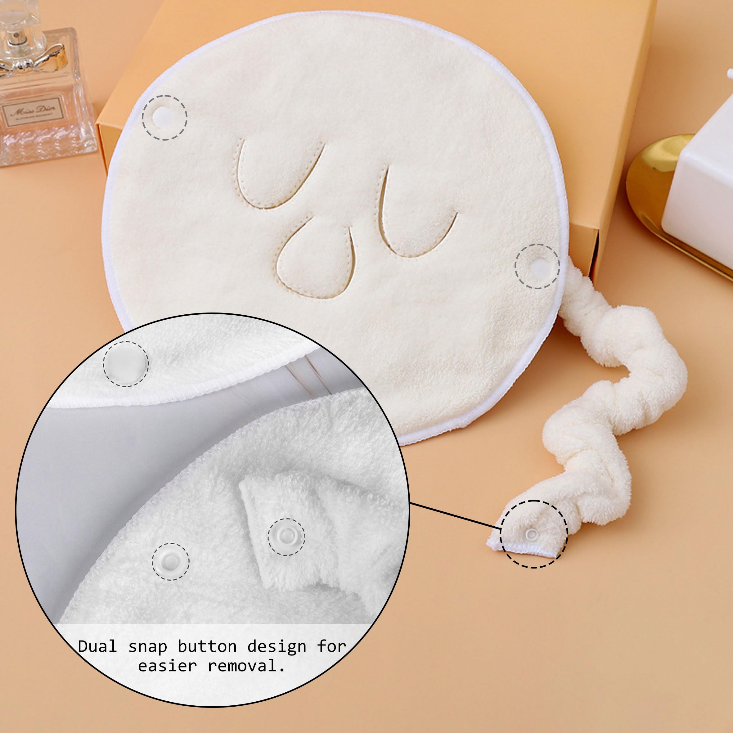 Caliee Reusable 3-Hole Coral Velvet Facial Headband - Soft Hot & Cold Face Towel for Beauty & Spa | Perfect for Home, Salon, Face Steaming & Skincare Routines