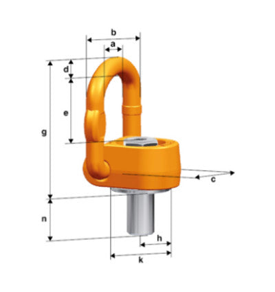Pewag PLAW Prolift Alpha Metric Thread - Heavy Duty Lifting Chain for Industrial & Construction Use