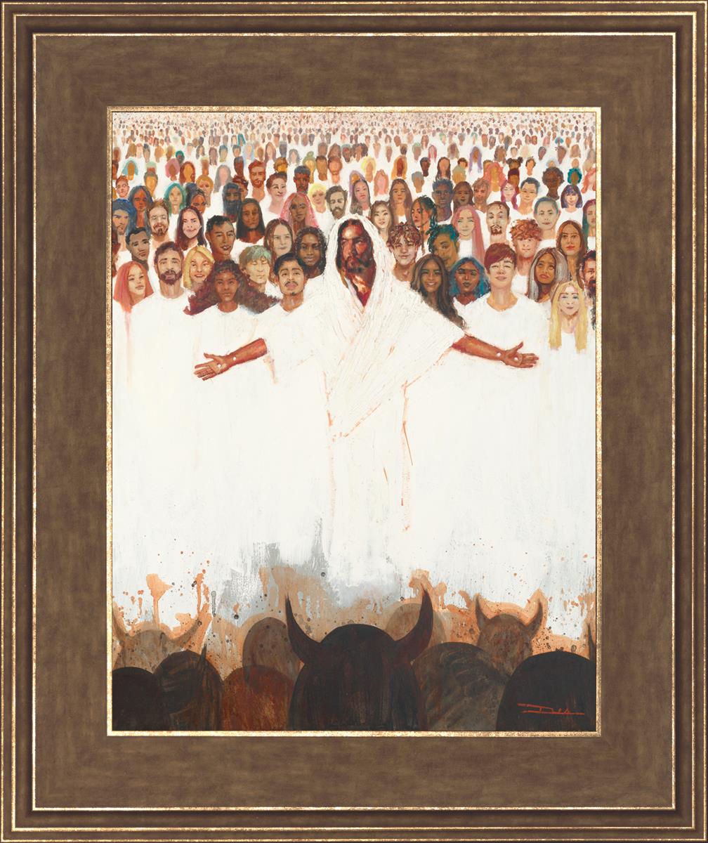 Fear Not, For They That Be With Us Are More - Inspirational Christian Wall Art for Home & Office Decor - Perfect for Living Room, Bedroom, or Gift Giving