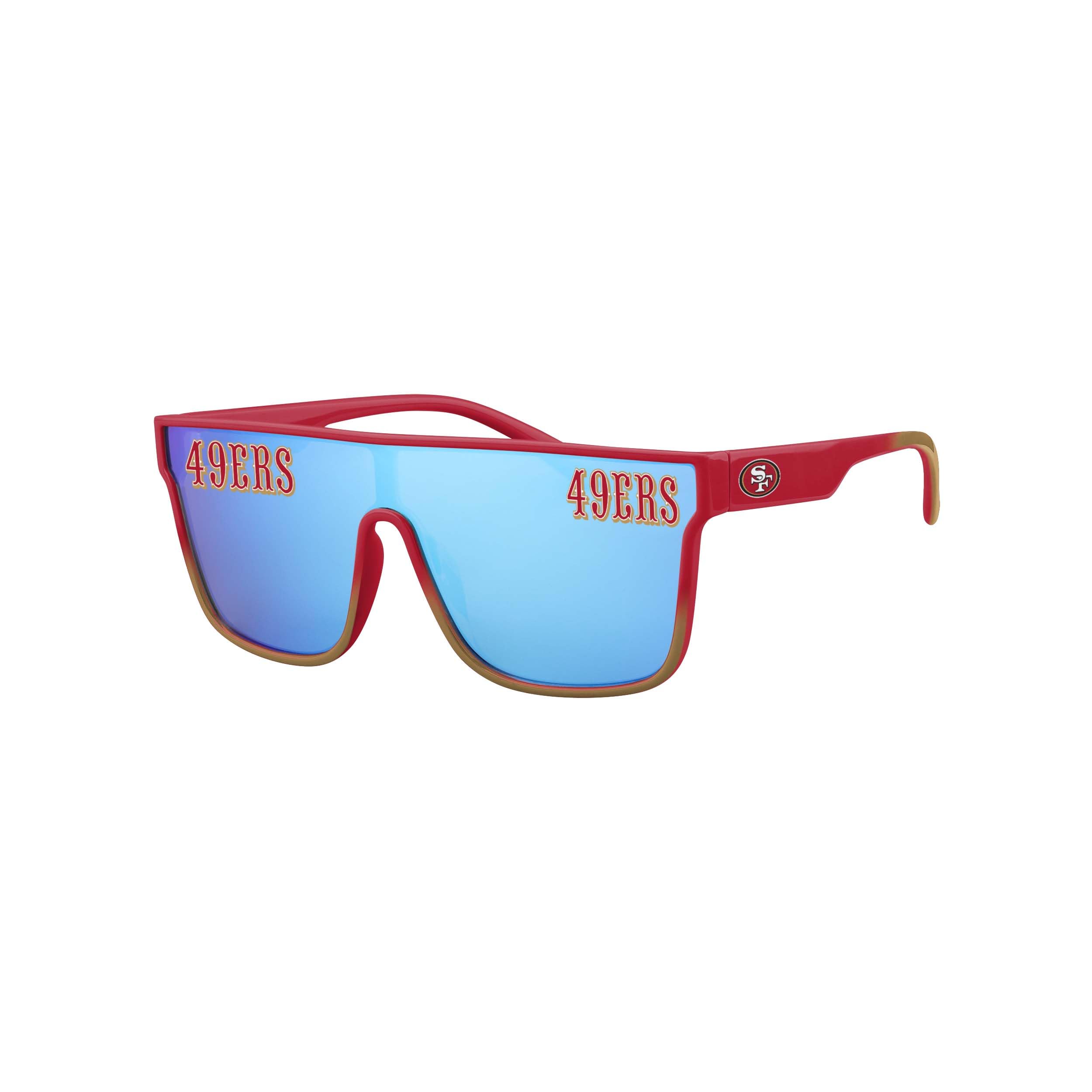 FOCO NFL Team Logo Gradient Overtime Sunglasses - Stylish Sports Fan Sunglasses for Football Games, Beach, and Outdoor Activities
