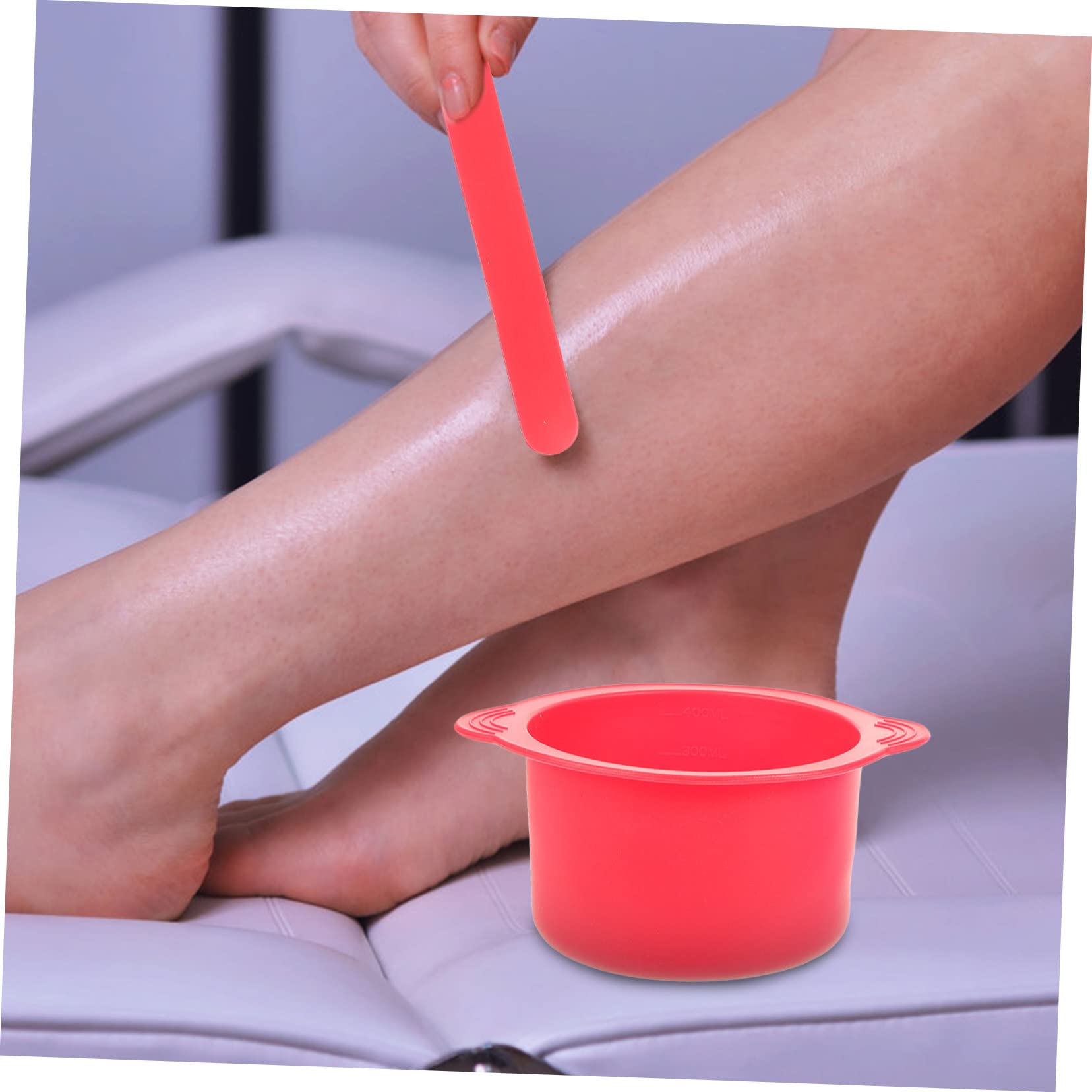 IPETBOOM 2-Pack Silicone Wax Warmer Bowls Set - Replacement Inner Pot for Wax Heaters, Wax Melting, Hair Removal & DIY Candle Making - Includes Spatula for Easy Wax Application (Perfect for Salon, Spa & Home Use)