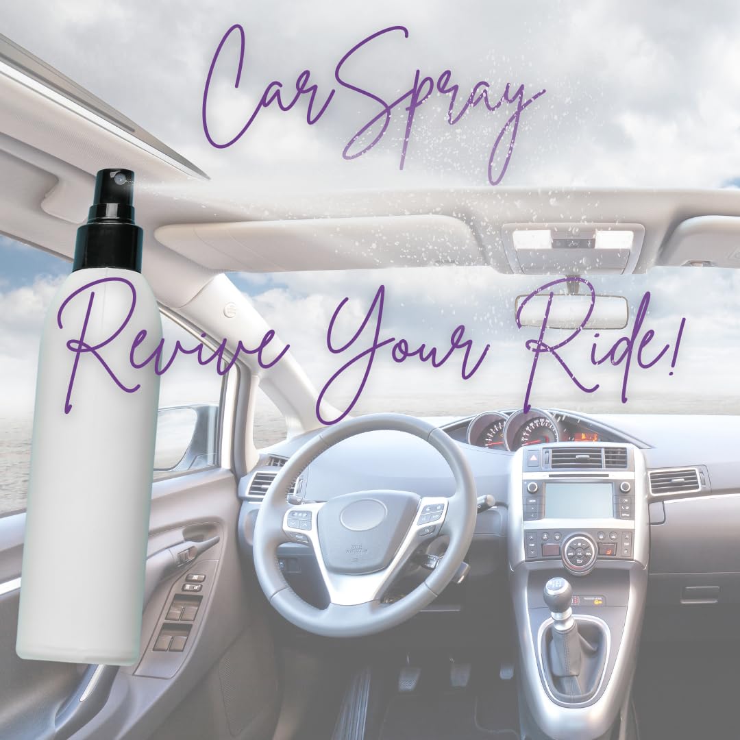 Refreshing Grapefruit & Mint Car Air Freshener Spray - 8 oz | Eliminates Odors & Freshens Vehicle Interior for Long Drives & Daily Commutes