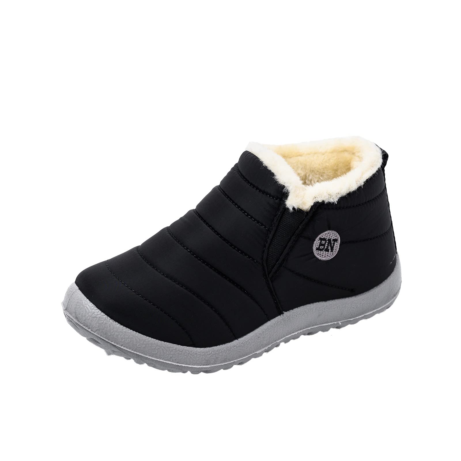 **Women's Winter Ankle Boots - Low Heel Fur Lined Snow Booties, Waterproof & Anti-Slip, Warm Outdoor Shoes for Snowy Days, Casual Wear & Cold Weather**