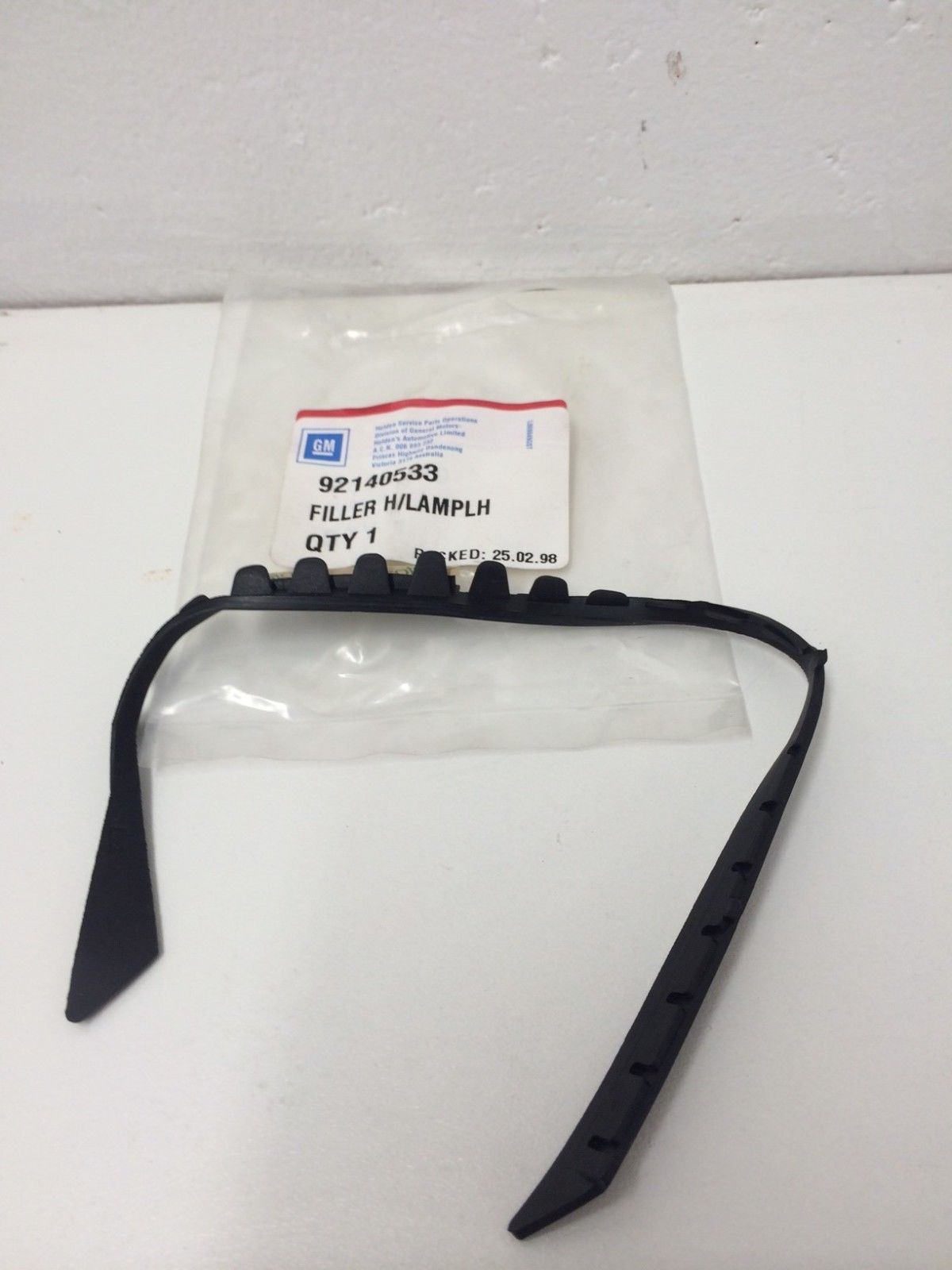 Holden Genuine VT WH WK Left Side Headlamp to Fender Strip - Replacement Body Molding for Holden Commodore VT WH WK Models - Perfect for Car Restoration and Body Repair Projects