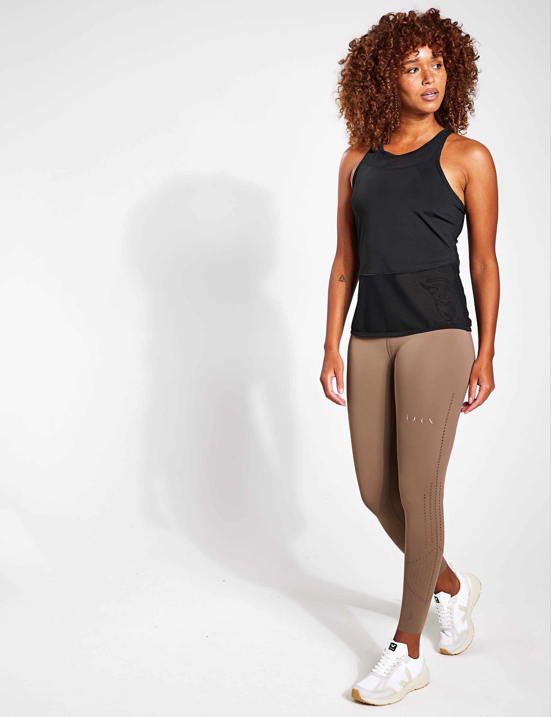 Kiava Mesh Tank Top for Women - Breathable Black Workout Shirt for Yoga, Running & Gym - Lightweight & Comfortable Fitness Apparel
