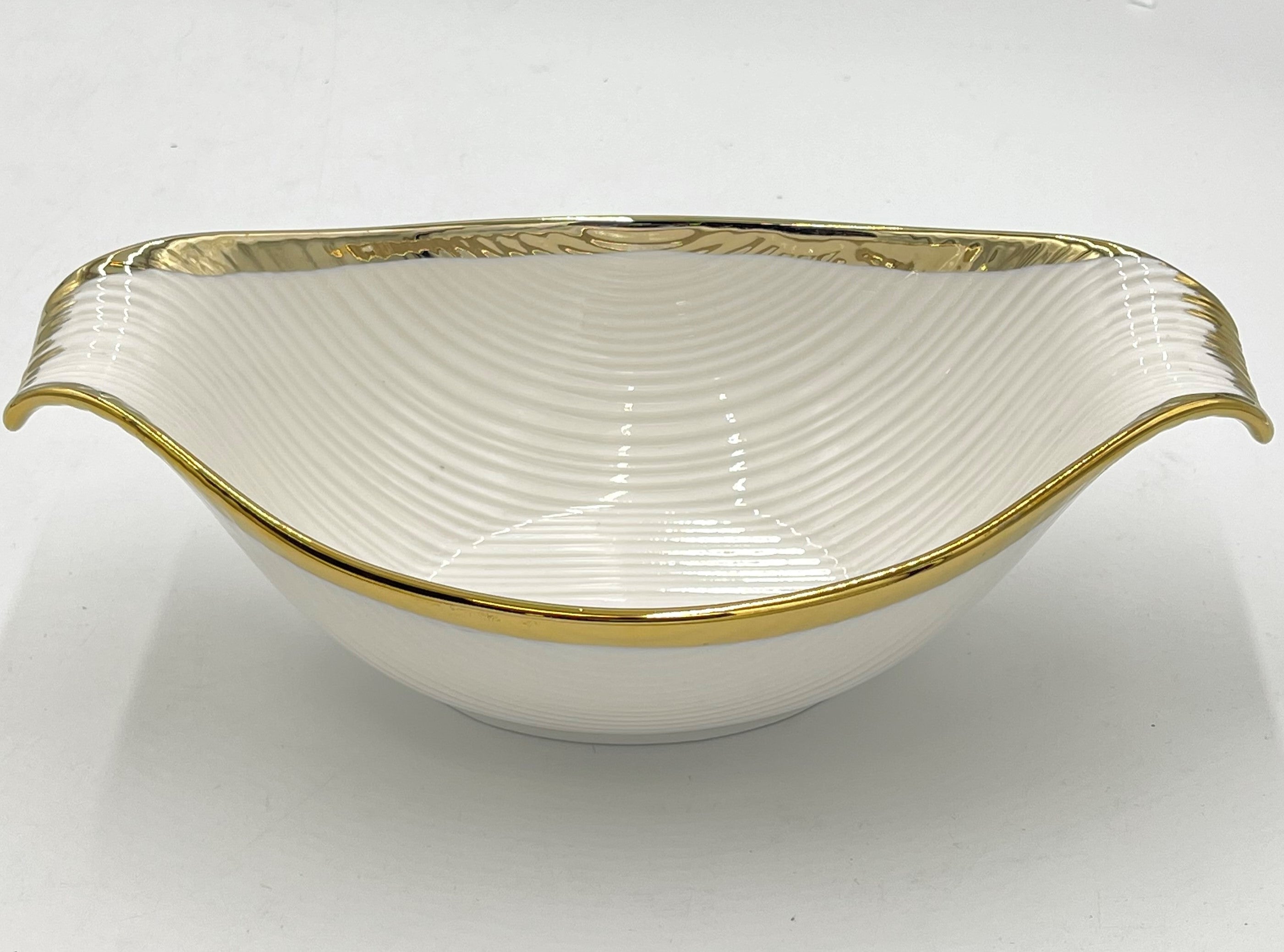 11.5x6.25x4.25 Inch Decorative Gold Design Bowl - Pack of 48 - Perfect for Party Decor, Wedding Centerpieces, and Home Tableware
