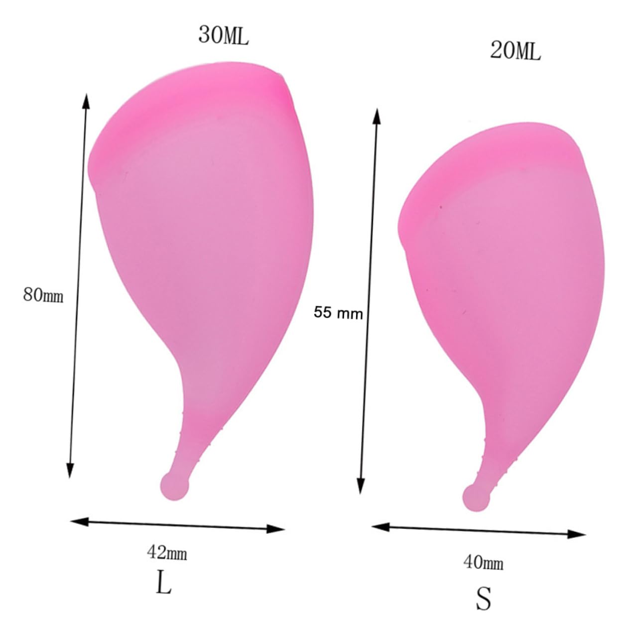 SEWOART 2 Pack Reusable Purple Menstrual Cups for Women - Soft Medical Grade Silicone Period Cup Set - Leak-Proof, Comfortable & Eco-Friendly (Perfect for Travel, Sports & Active Lifestyles)