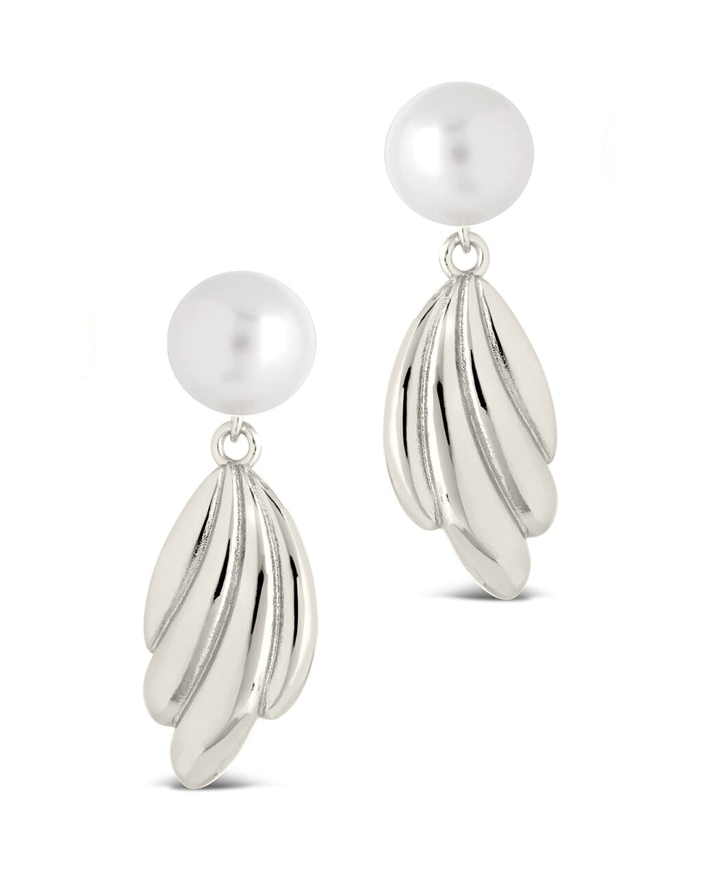 Chérie Pearl Shell Drop Stud Earrings - Elegant Natural Shell Jewelry for Women | Perfect for Weddings, Parties & Everyday Wear